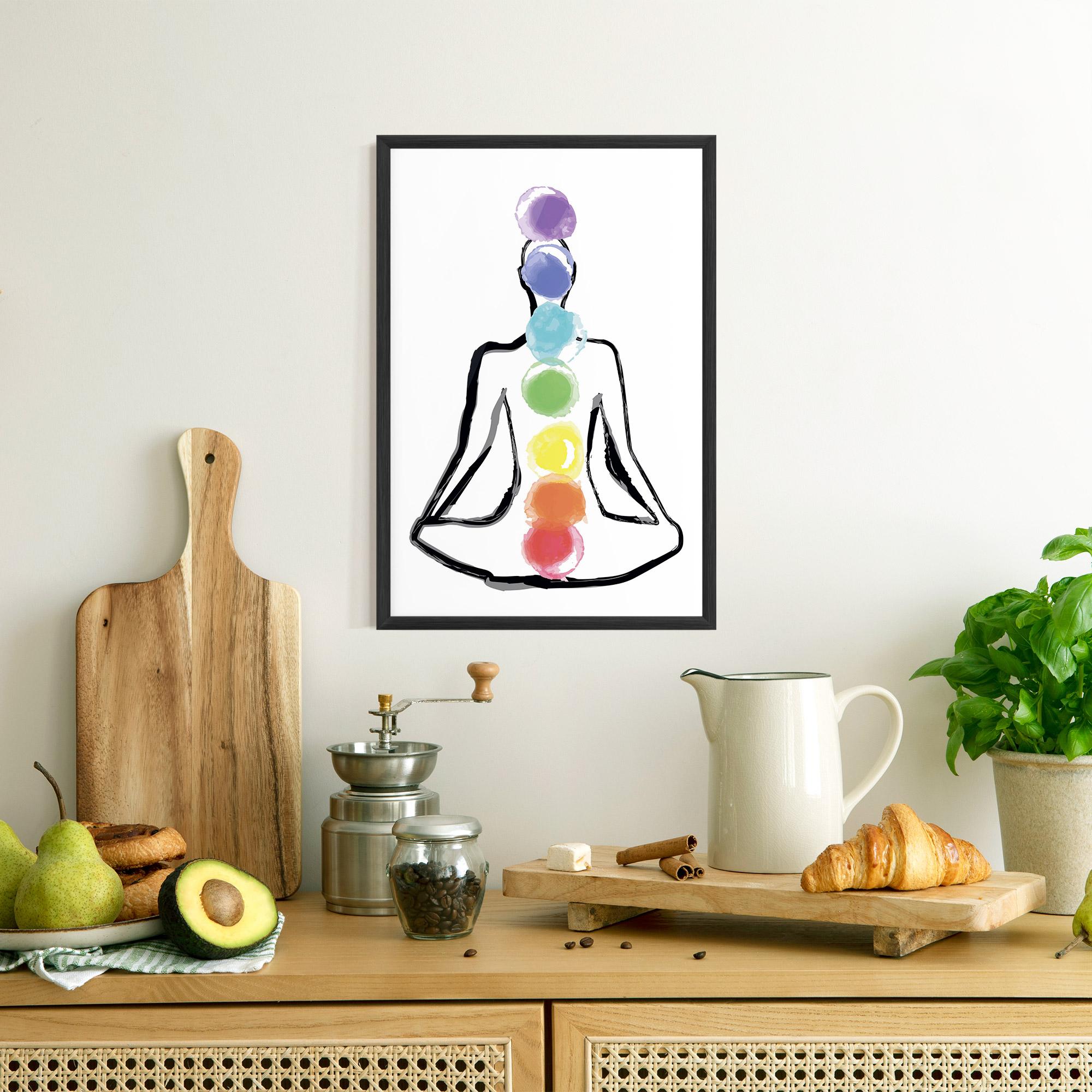 Poster Înrămat Yoga Color mockup 8