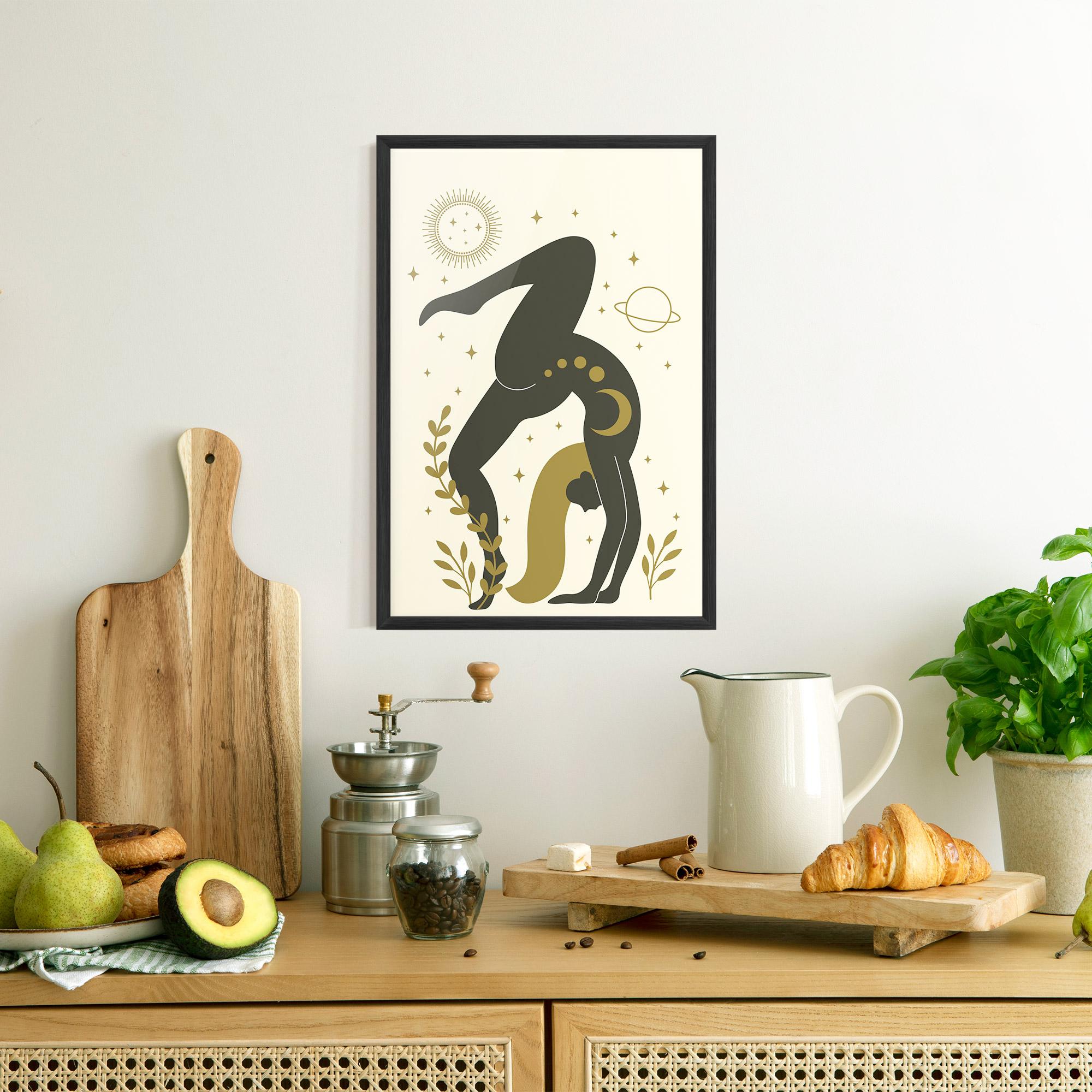 Poster Înrămat Yoga Sun Pose mockup 8