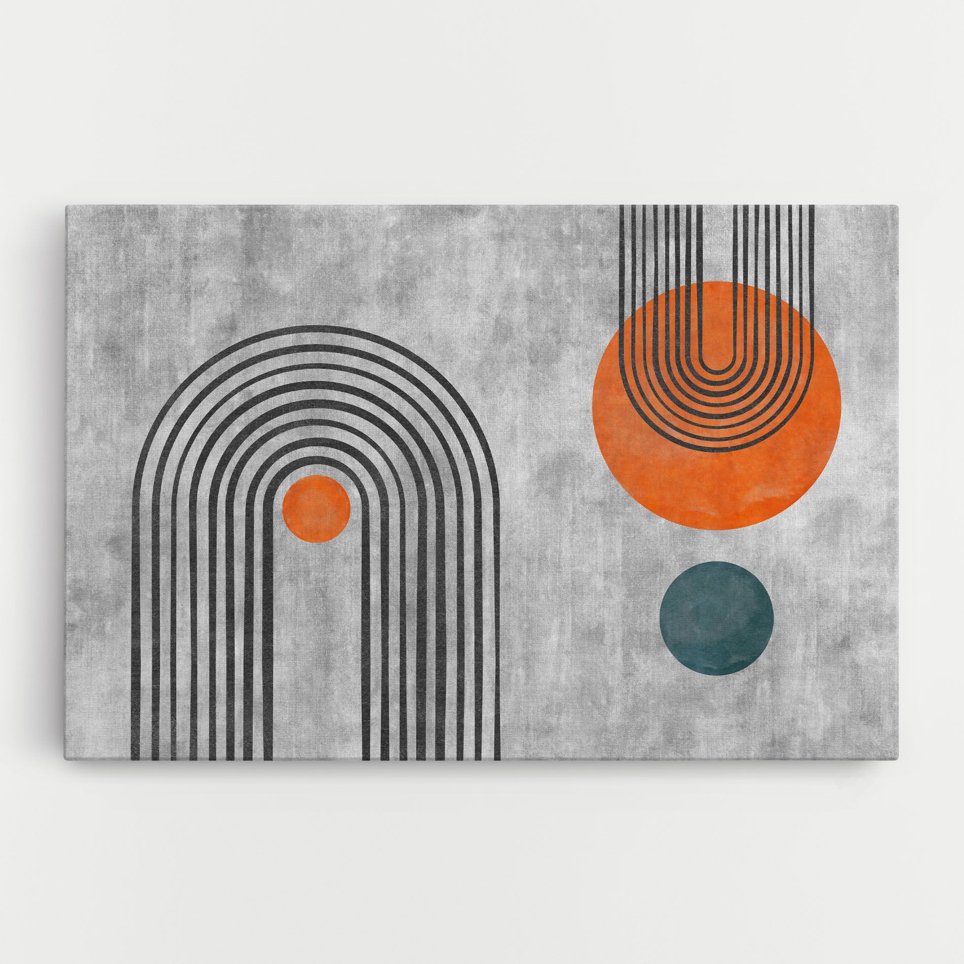 Abstract Orange Circles mockup 0