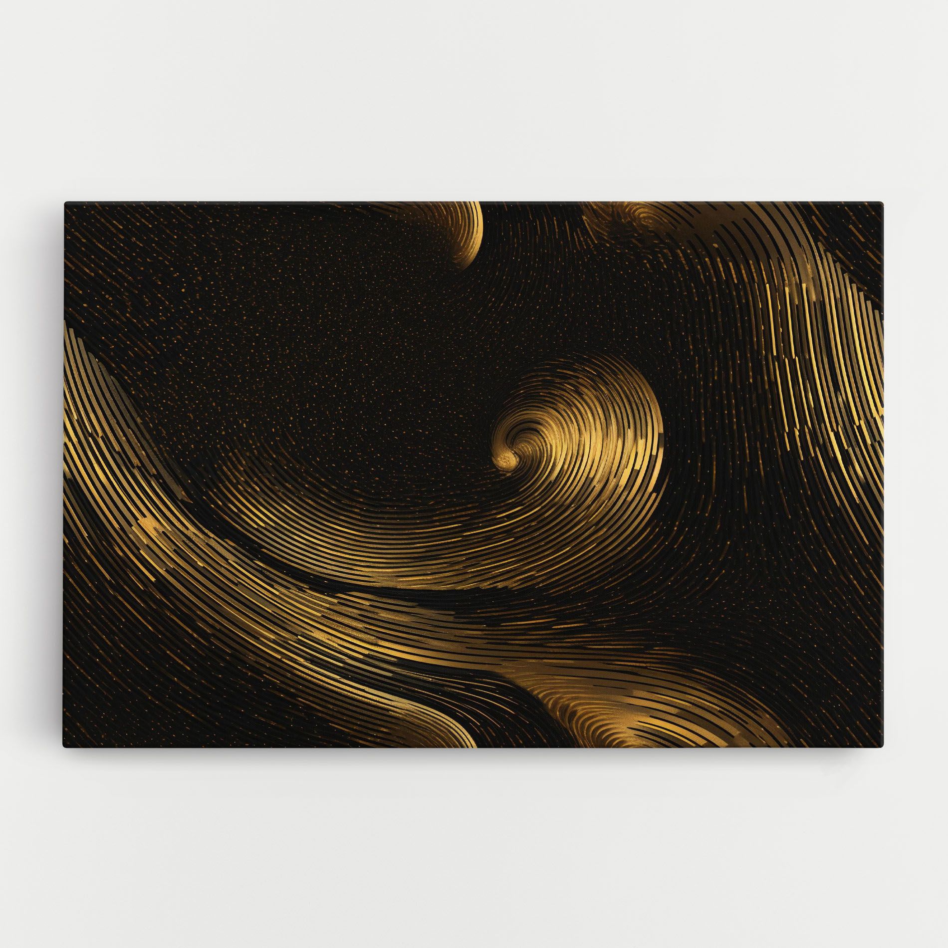 Black Painting With Gold mockup 0