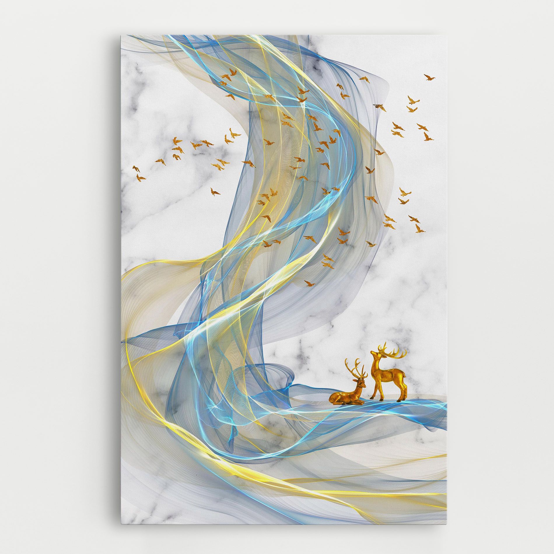 Abstract Golden Landscape 2 mockup 0