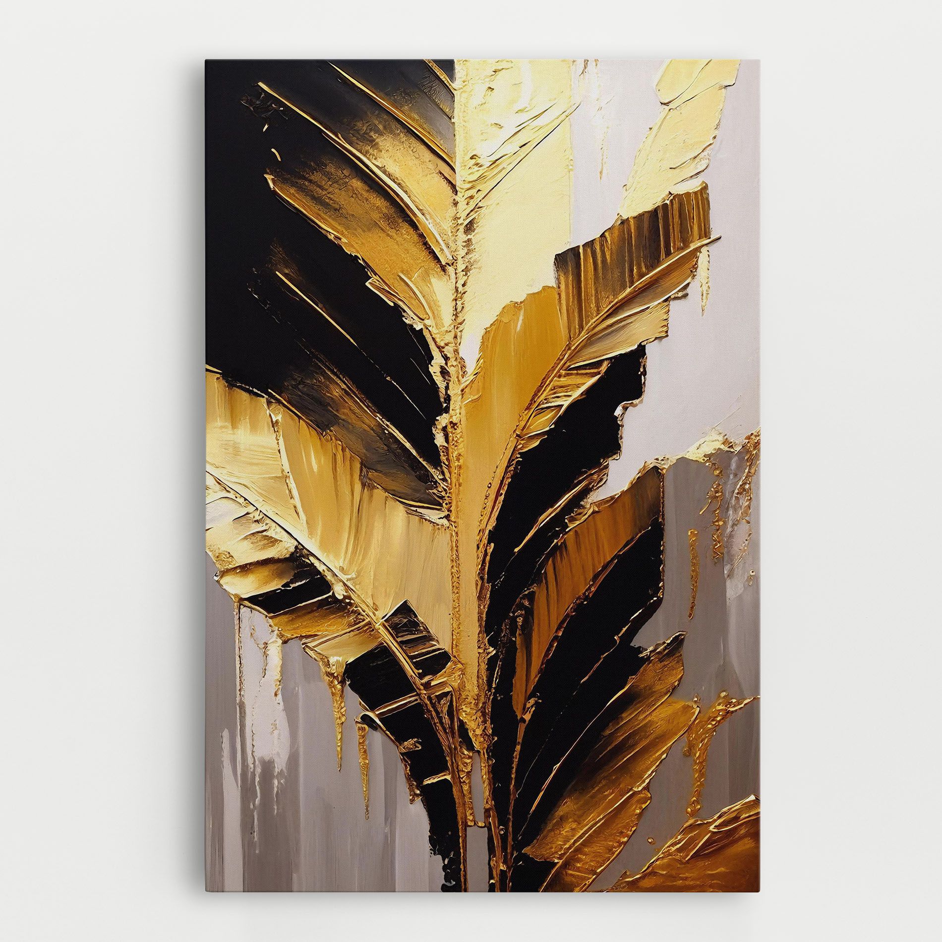 Balck With Gold Leafs mockup 0