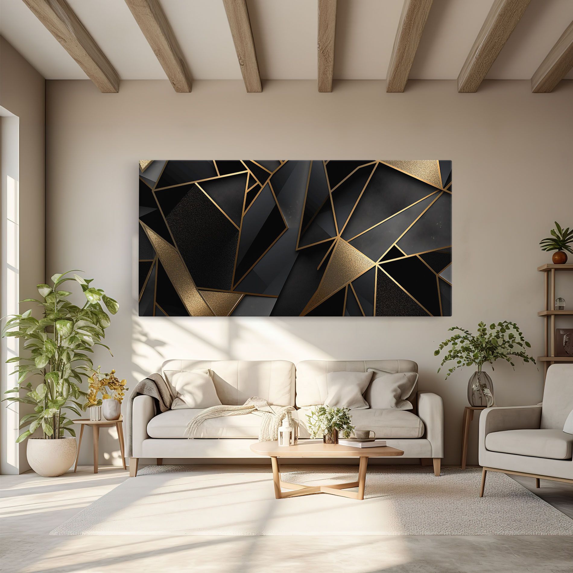 Abstract Golden Art mockup 6