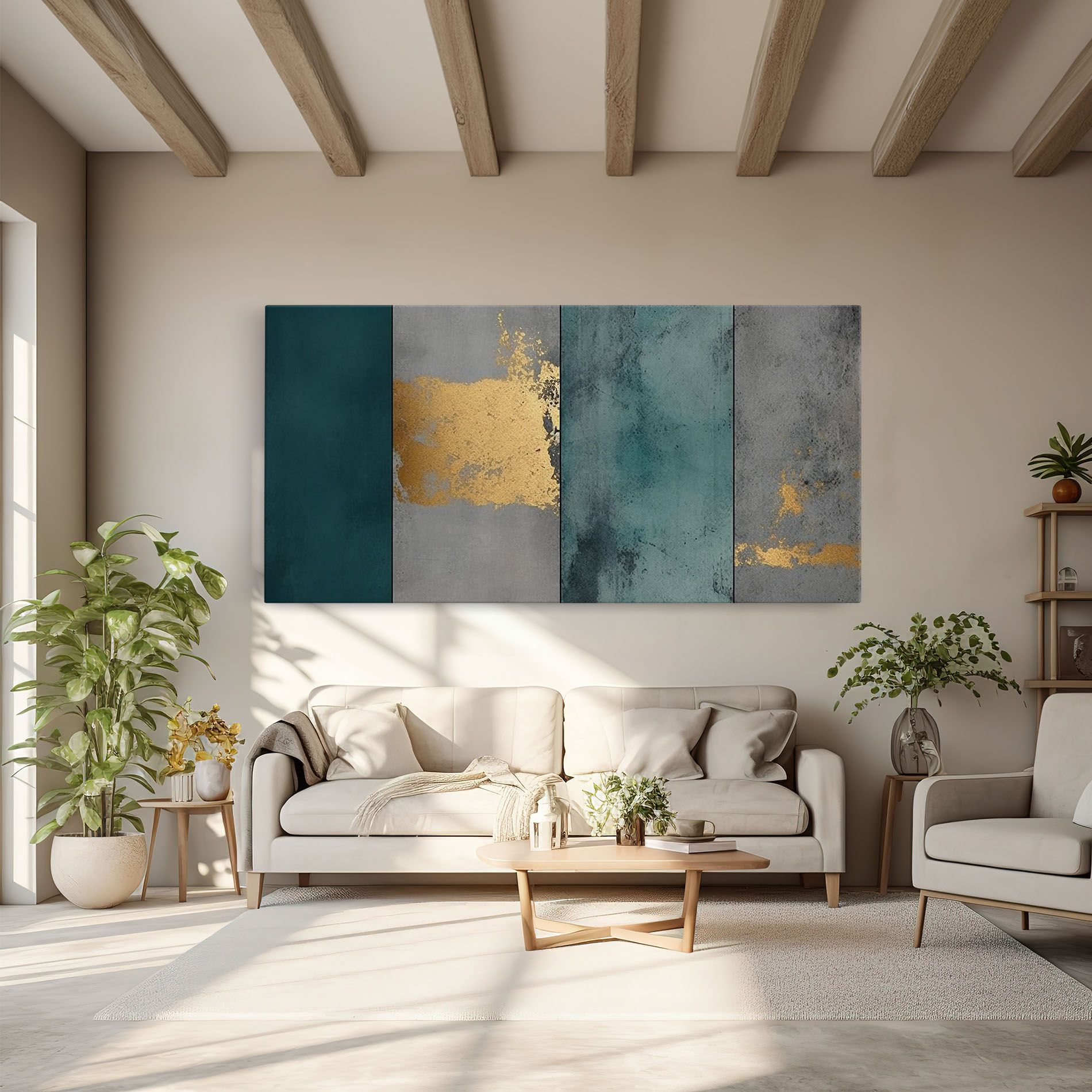 Green Colors With Gold mockup 6