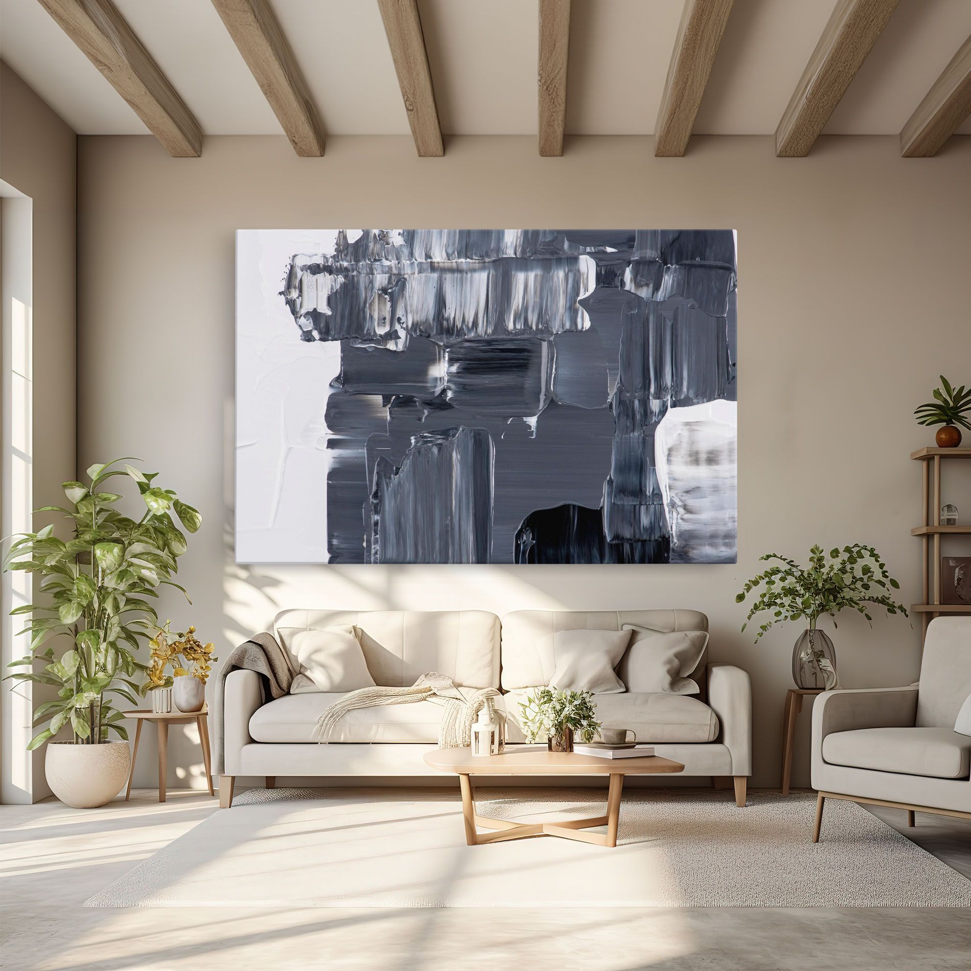 Black Acrylic Painting mockup 6