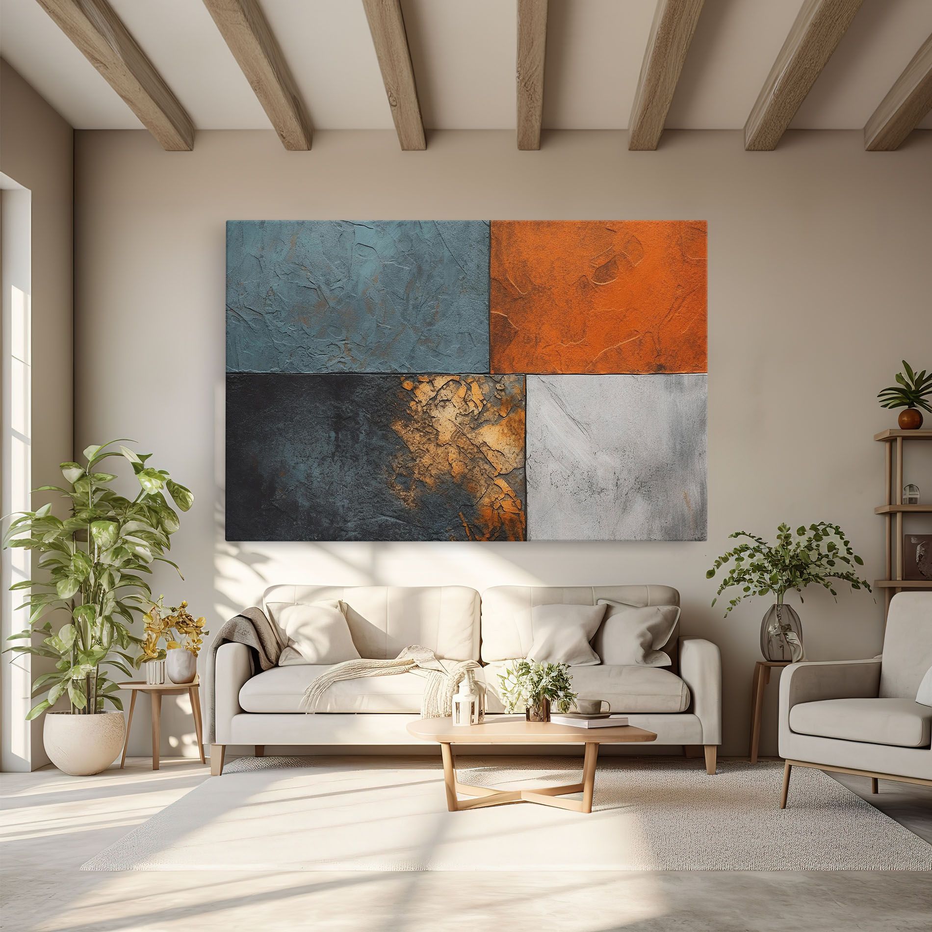 White Square With Gold mockup 6