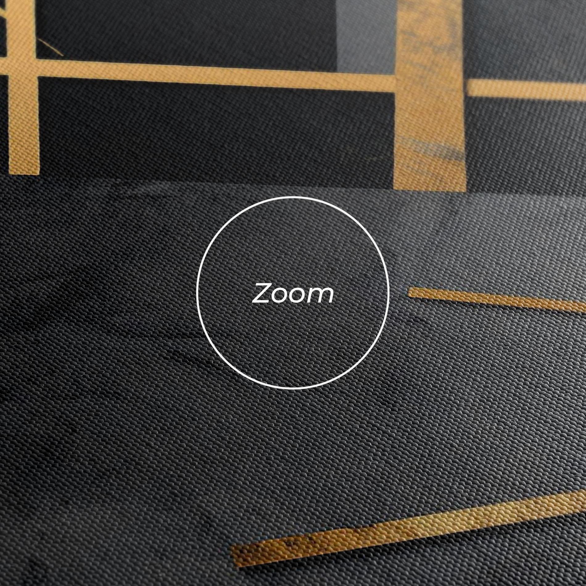 Tablou Canvas Grey Painting With Gold Lines mockup 3