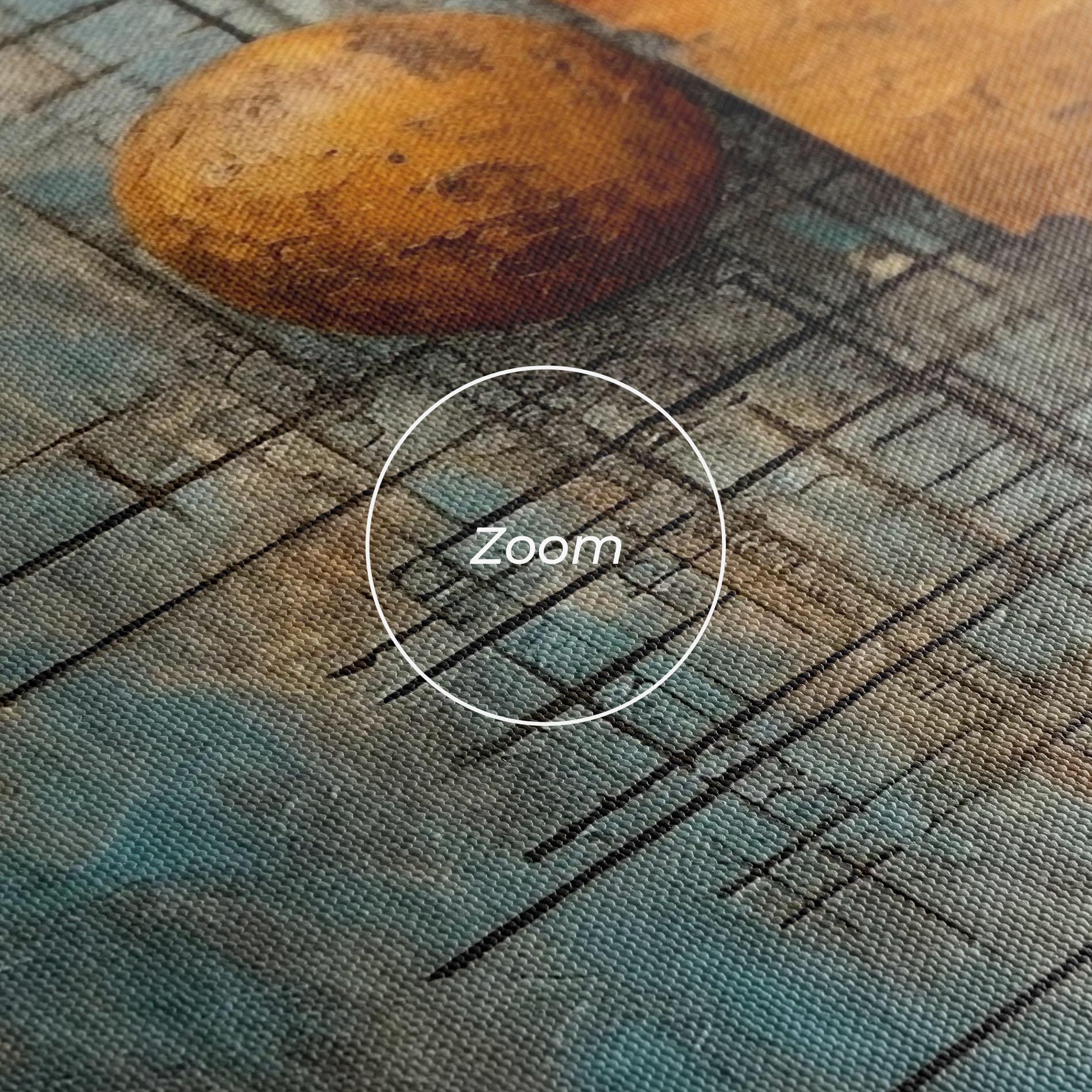 Tablou Canvas Orange Square Painting mockup 3