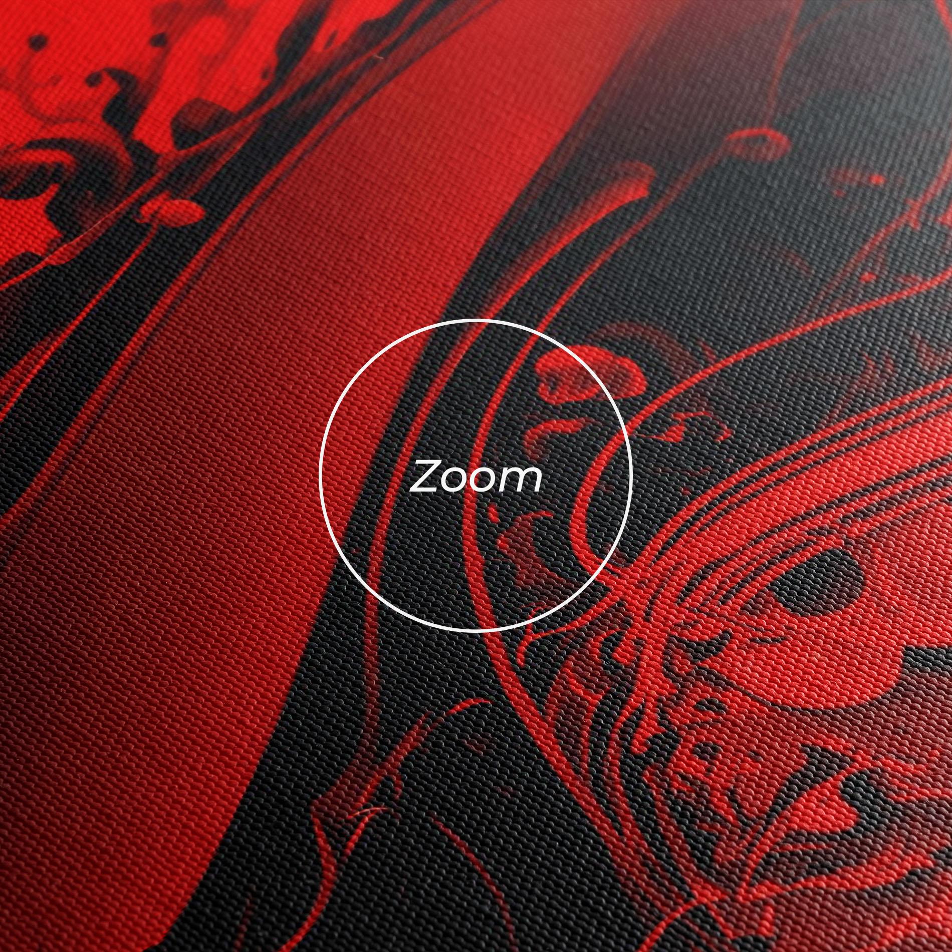 Tablou Canvas Smooth Red Color mockup 3