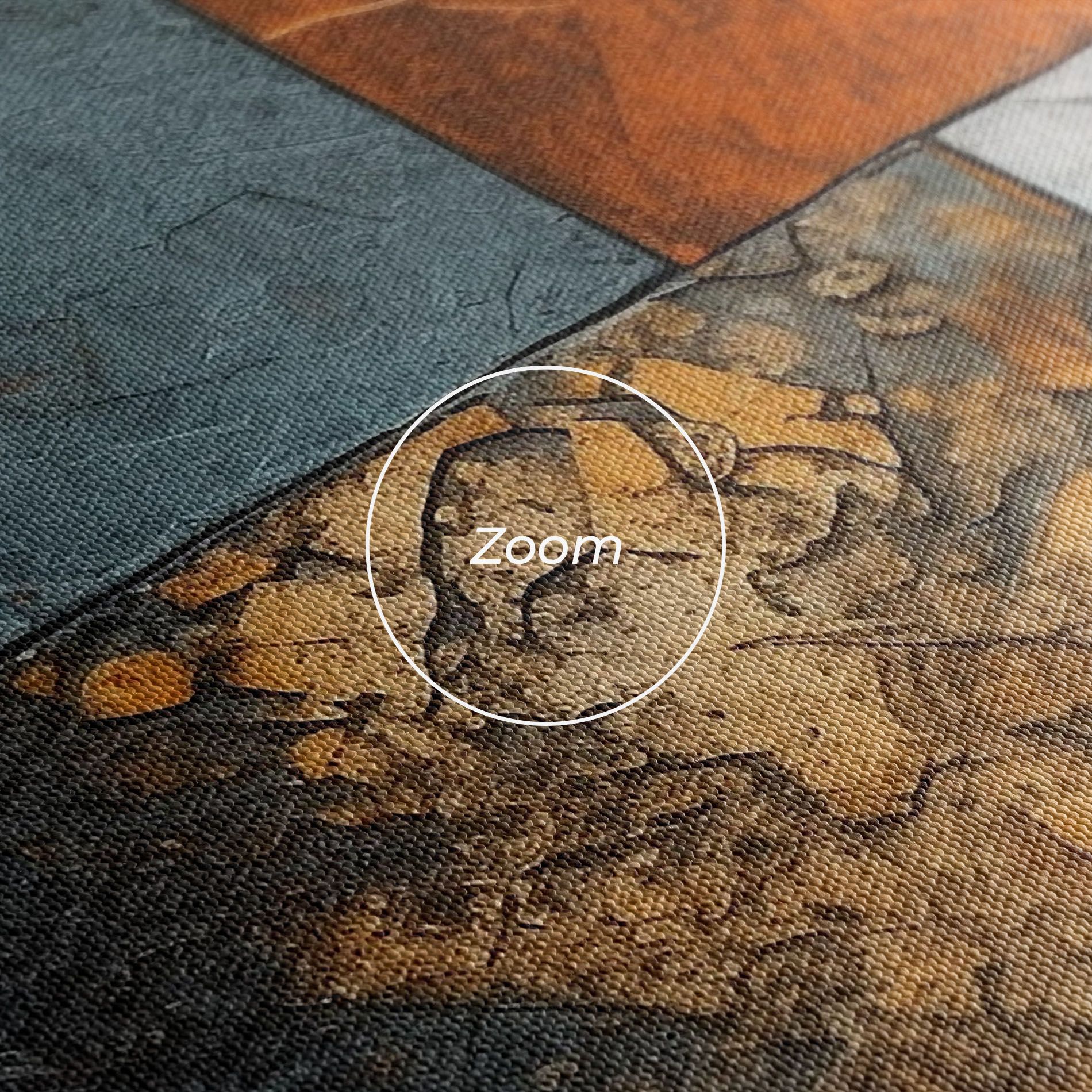 White Square With Gold mockup 3