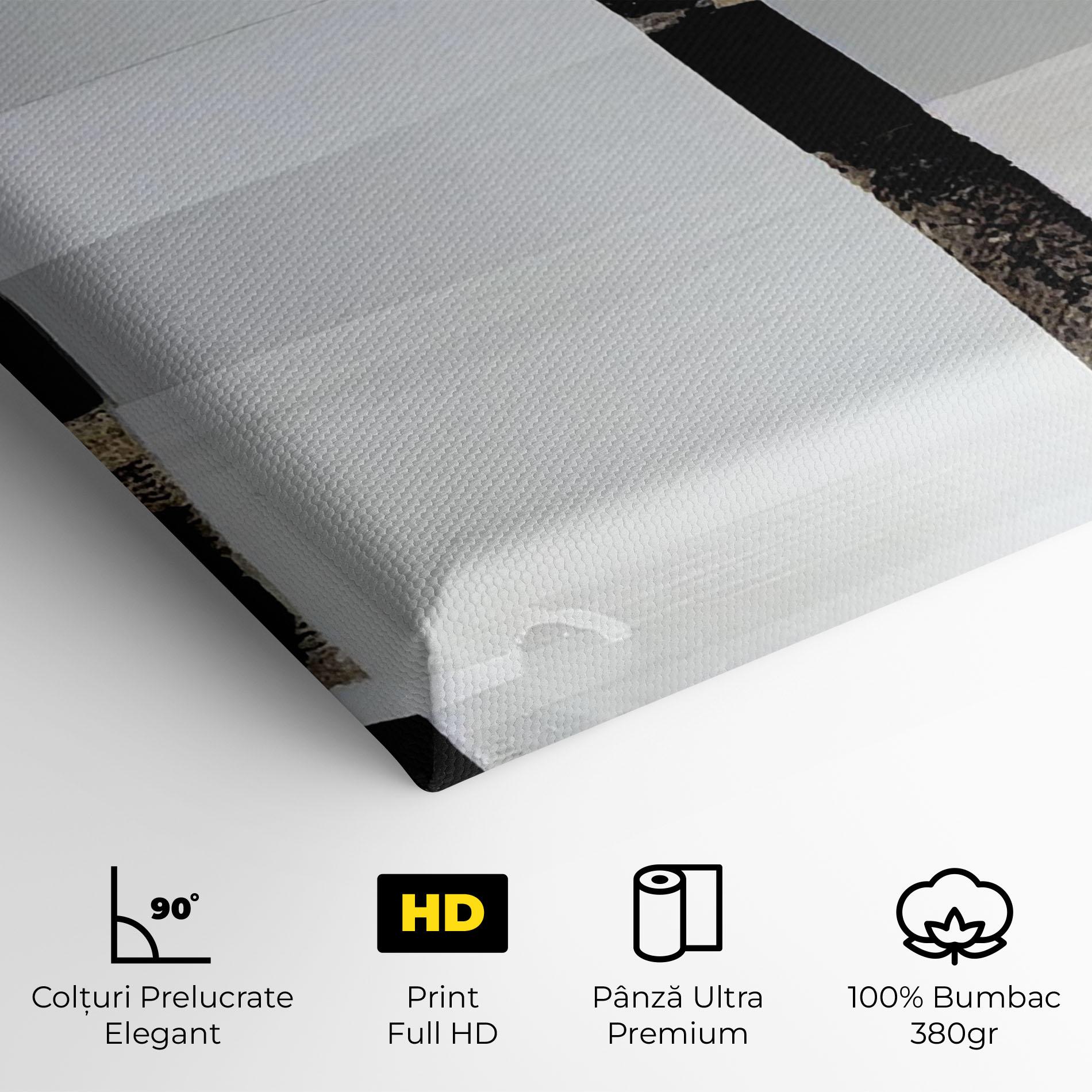 Tablou Canvas Abstract Gold Painting With Black mockup 4