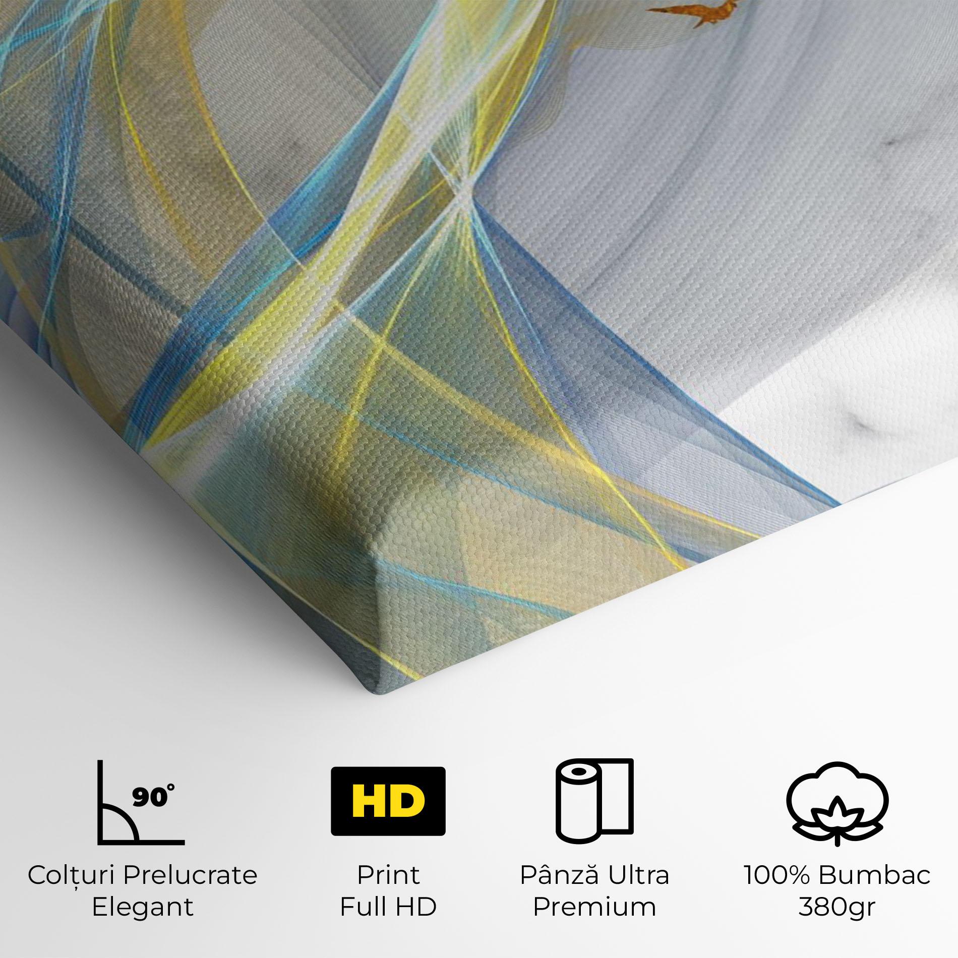 Tablou Canvas Abstract Golden Landscape 2 mockup 4