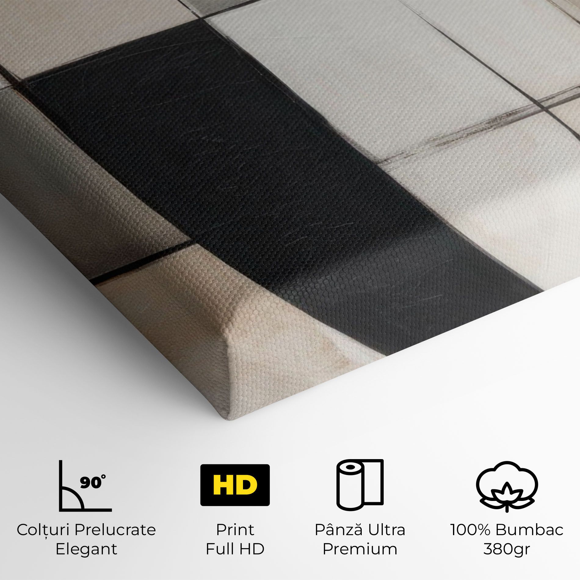 Black Abstract Lines mockup 4