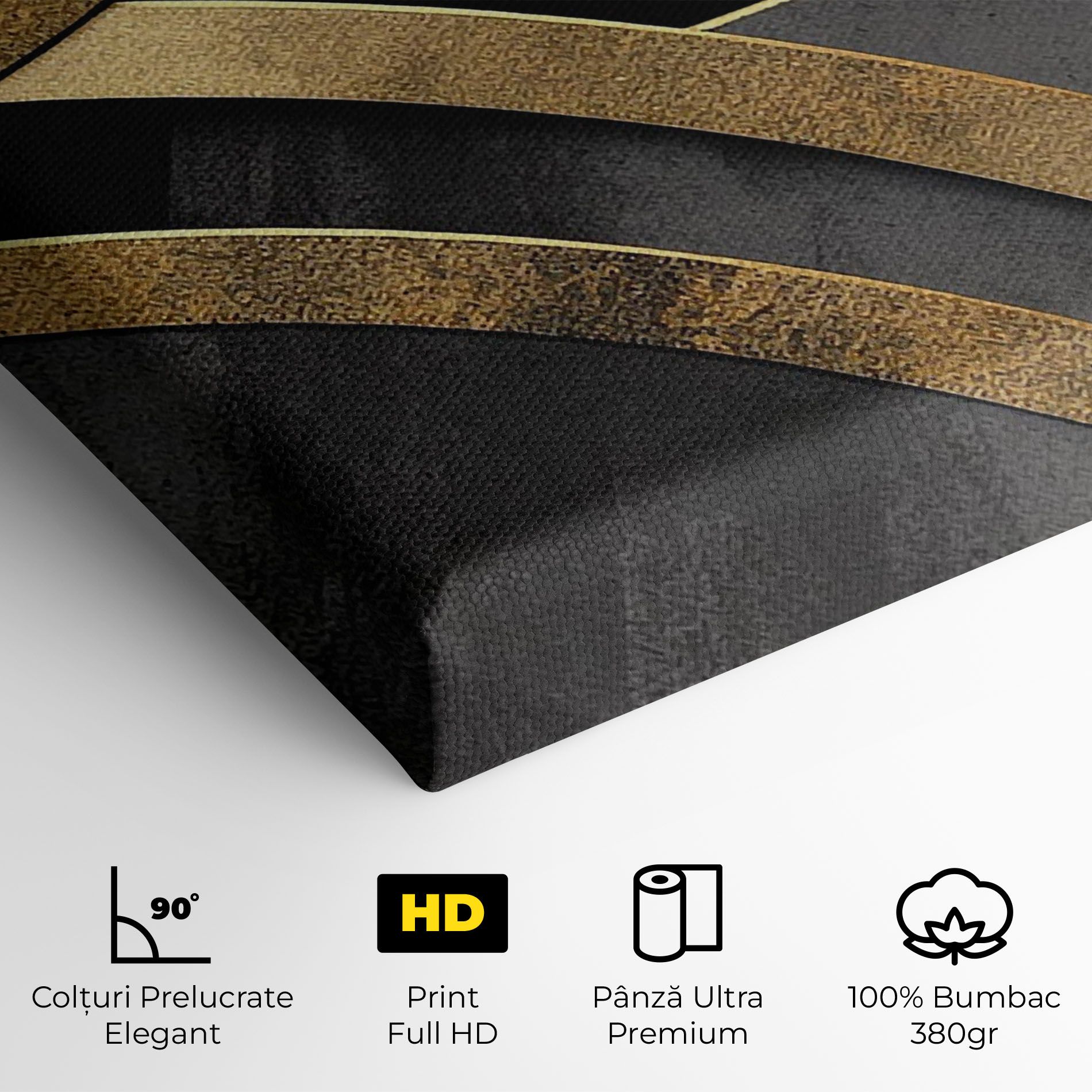 Grey With Gold Painting mockup 4