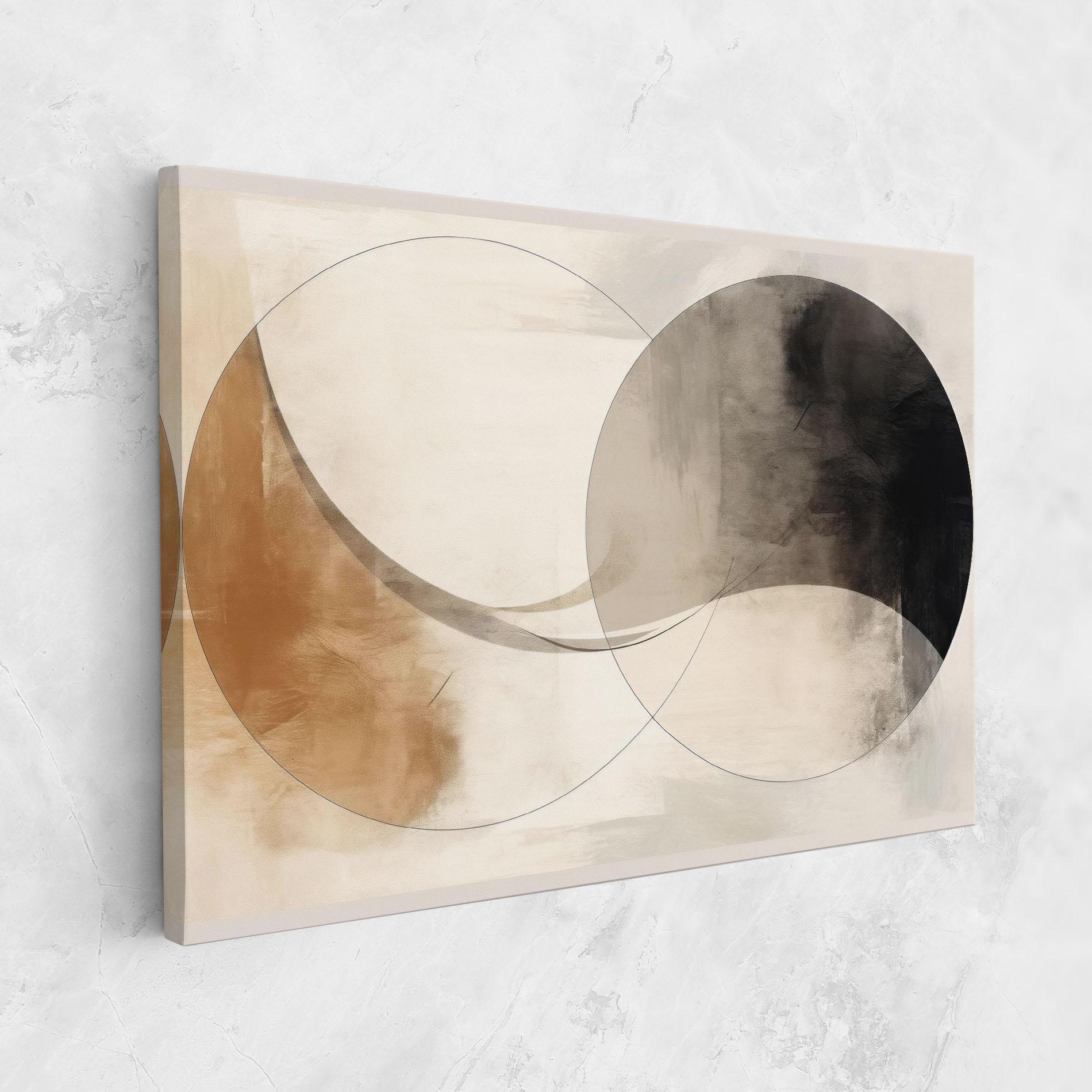 Tablou Canvas Abstract Circle Painting mockup 1