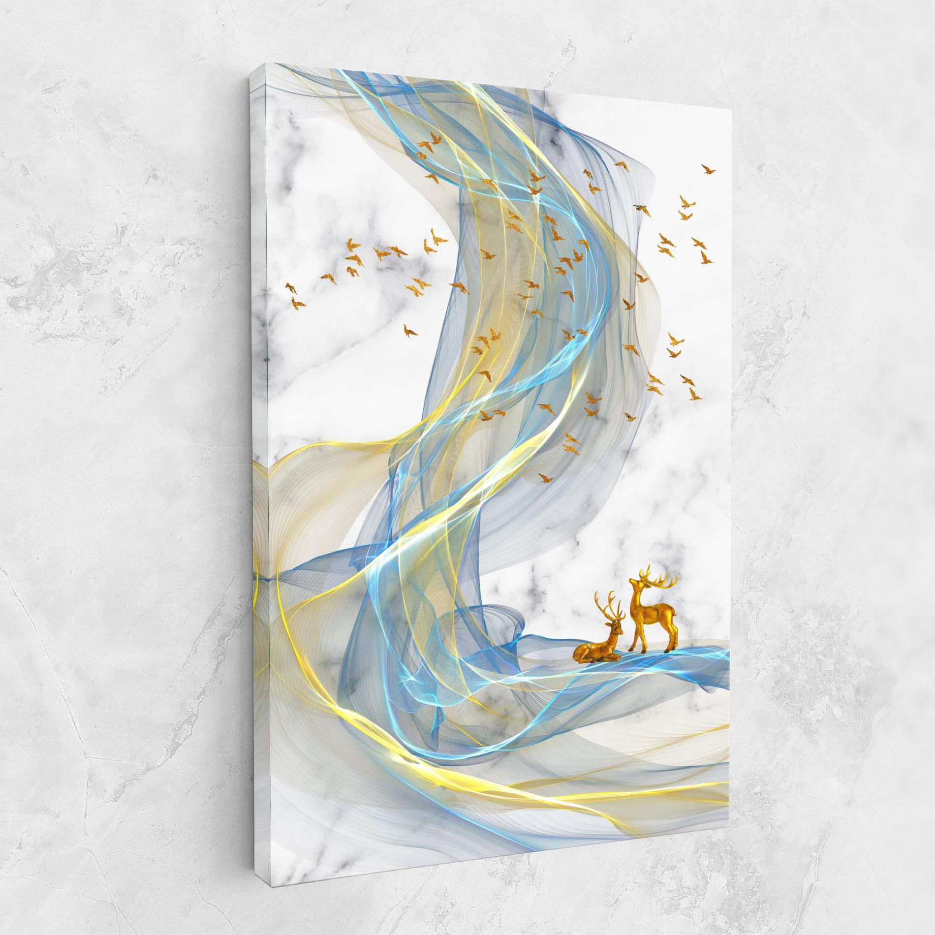 Abstract Golden Landscape 2 mockup 1