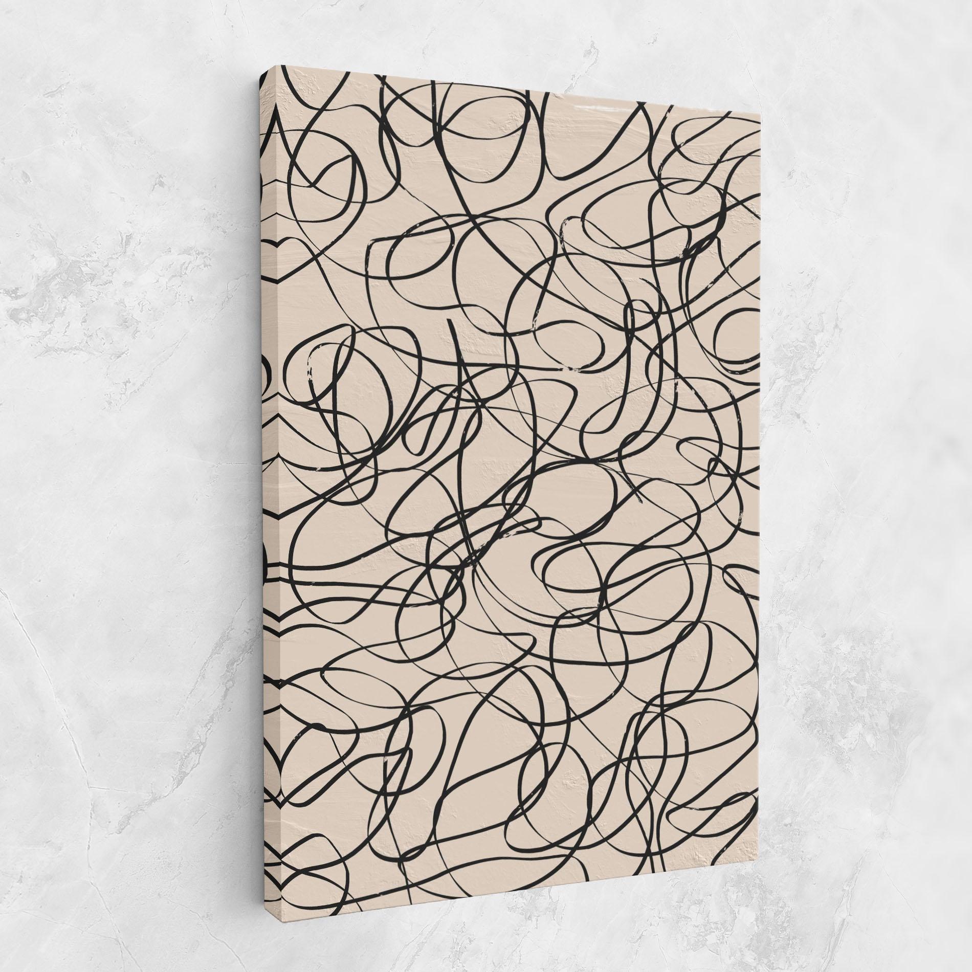 Tablou Canvas Hand Painted Pattern mockup 1