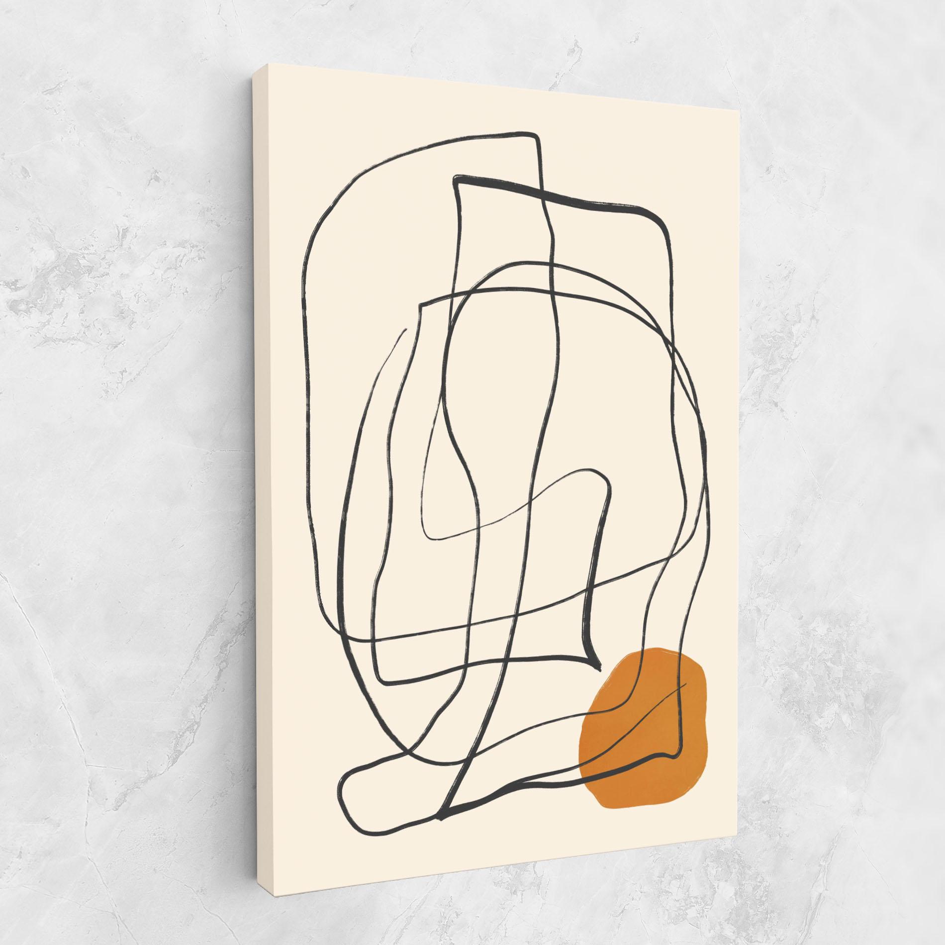 Tablou Canvas Handdrawn Lines mockup 1