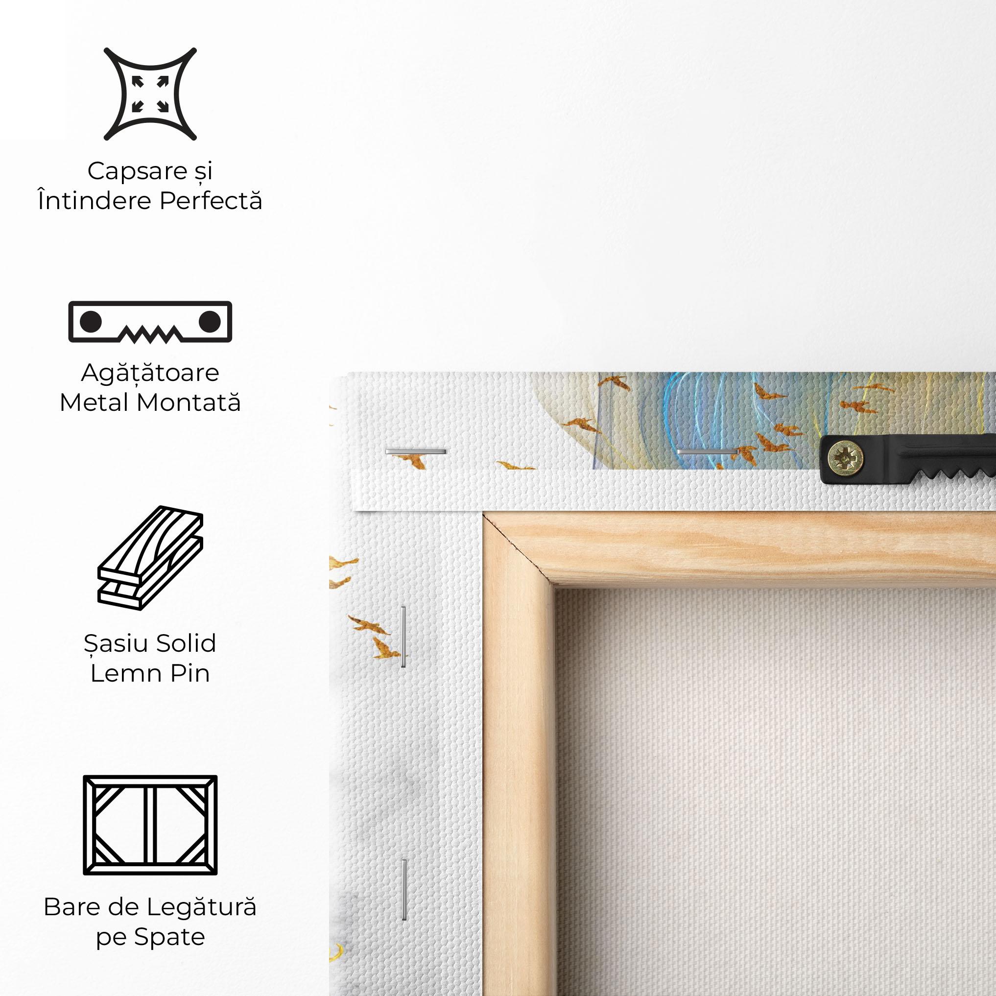 Tablou Canvas Abstract Golden Landscape 2 mockup 5