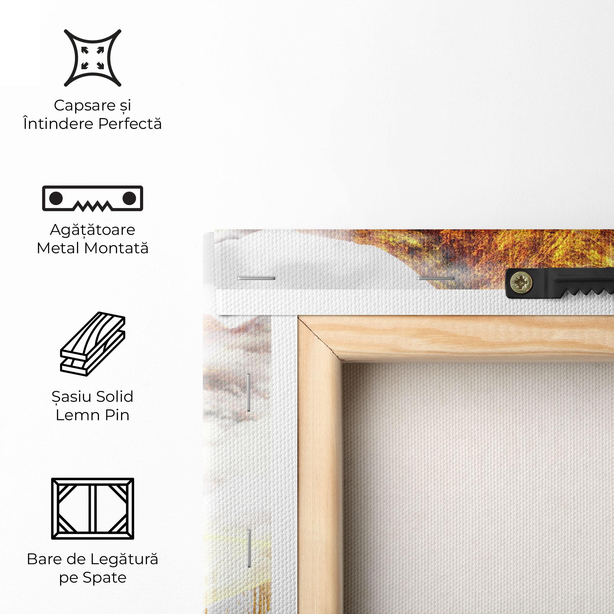 Tablou Canvas Abstract Golden Landscape 3 mockup 5