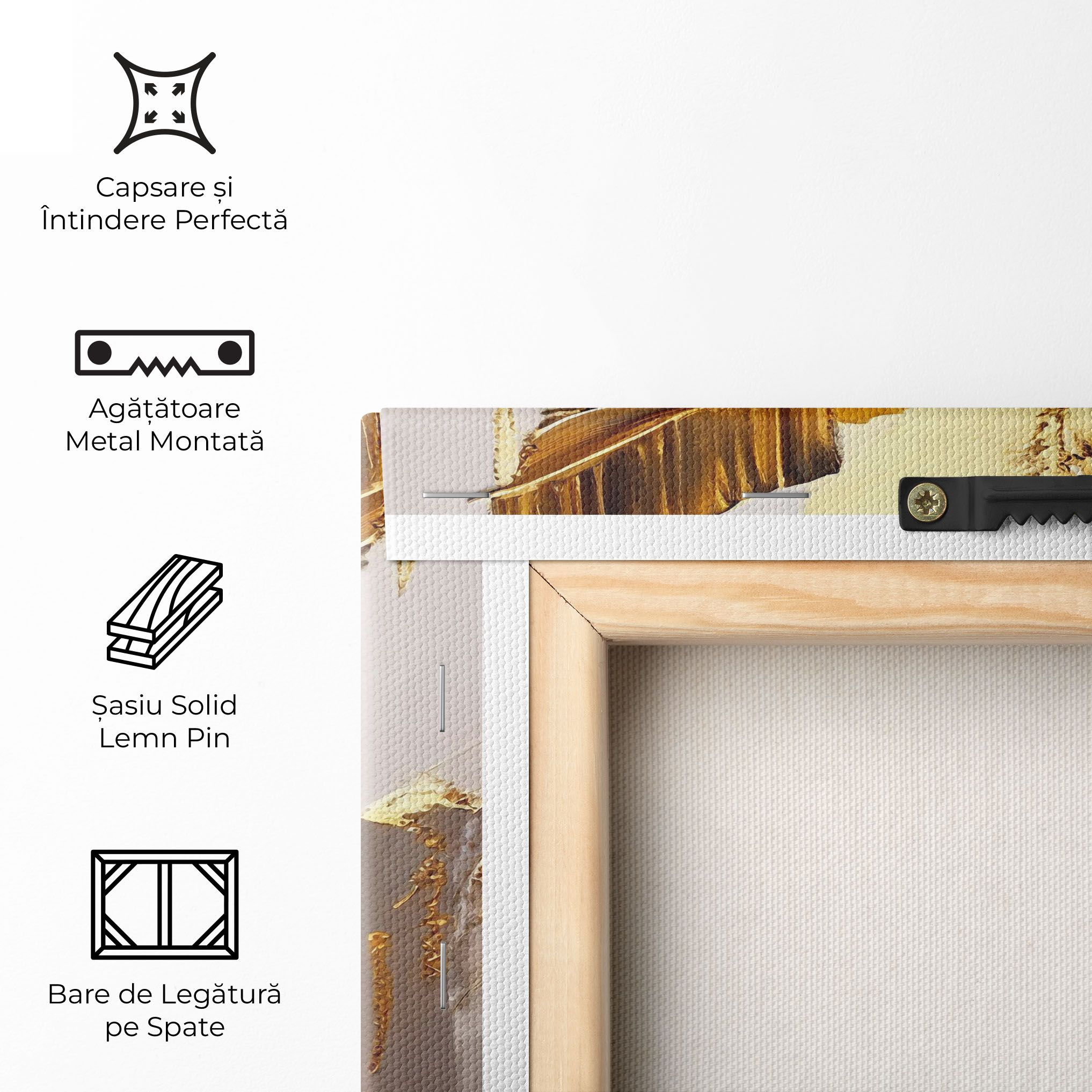 Balck With Gold Leafs mockup 5