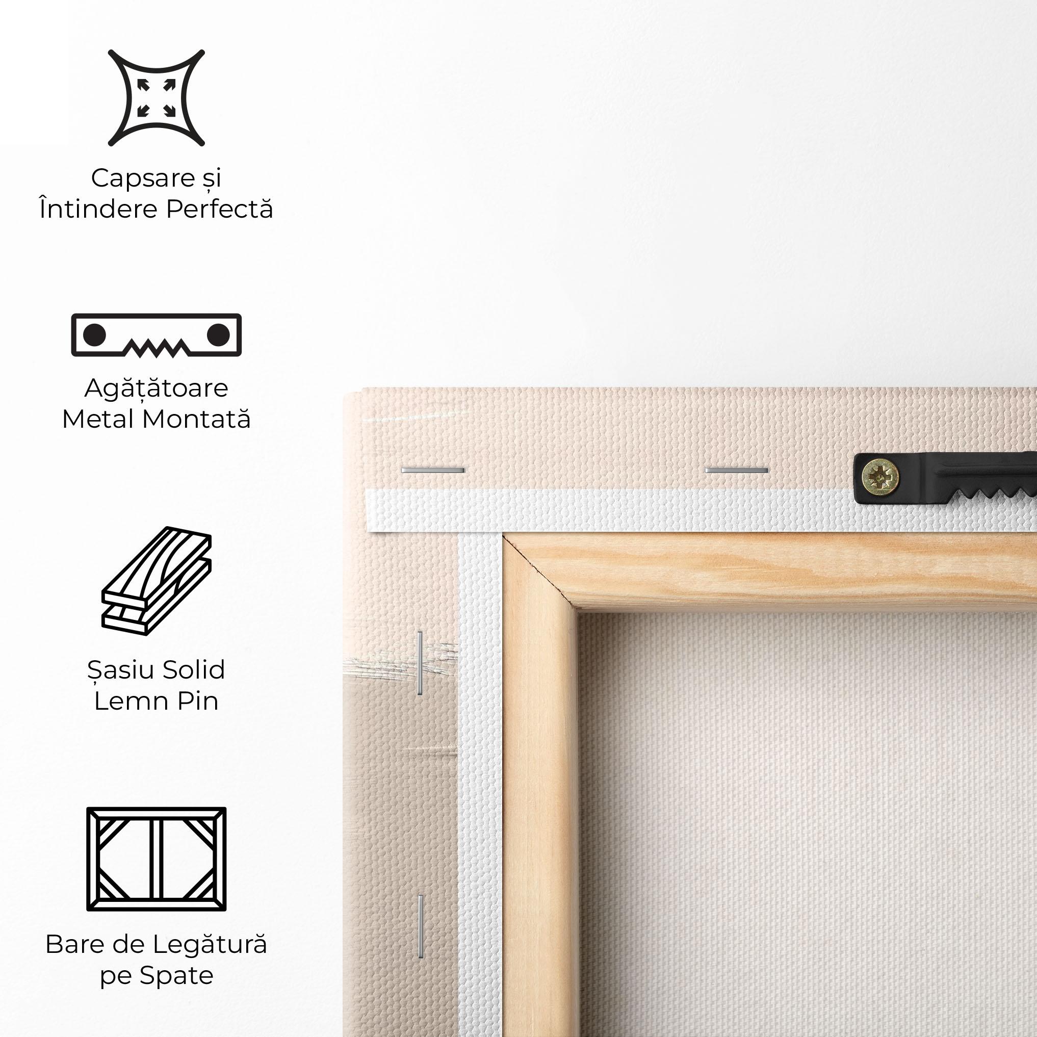 Tablou Canvas Black Brushstrokes mockup 5