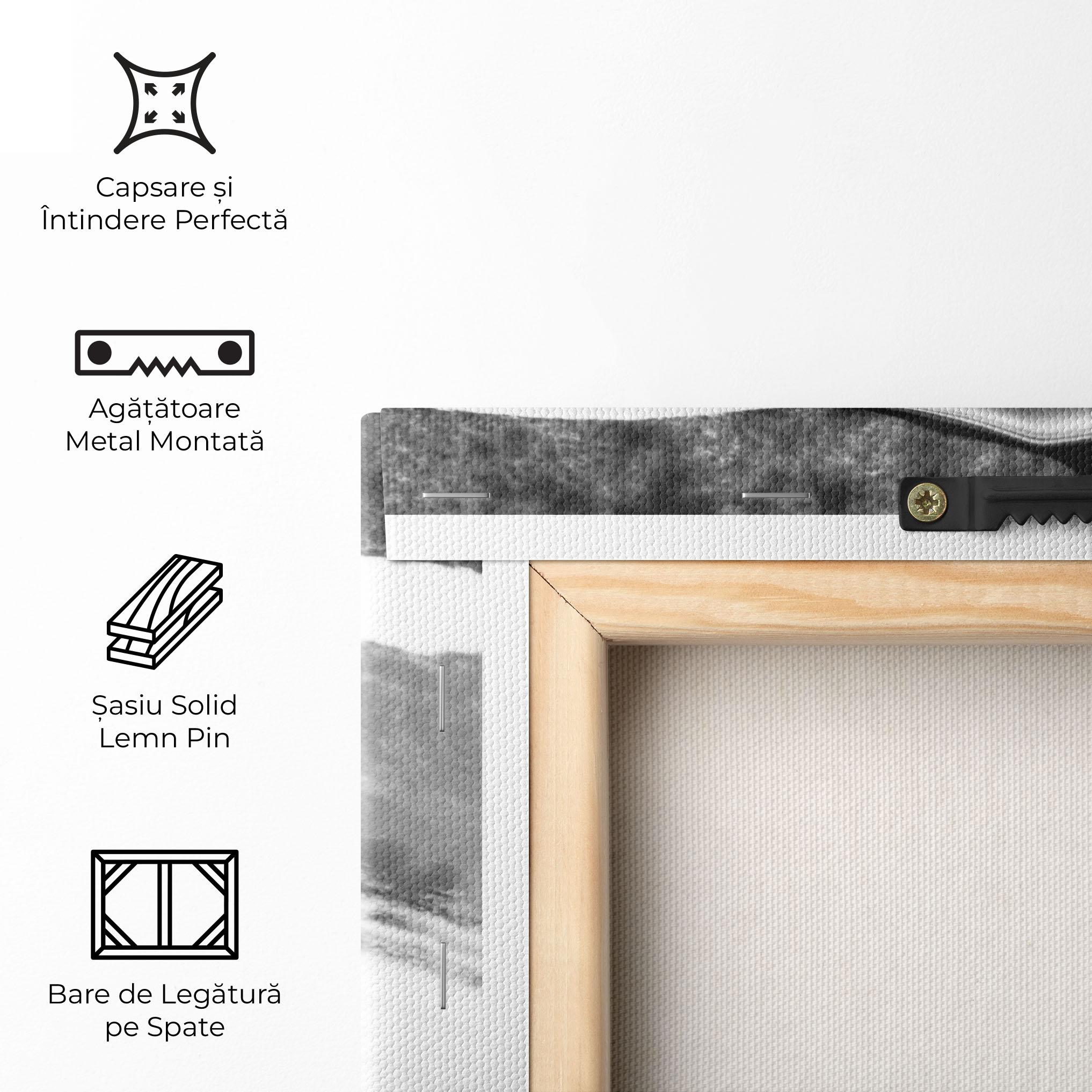 Tablou Canvas White Acrylic Painting mockup 5