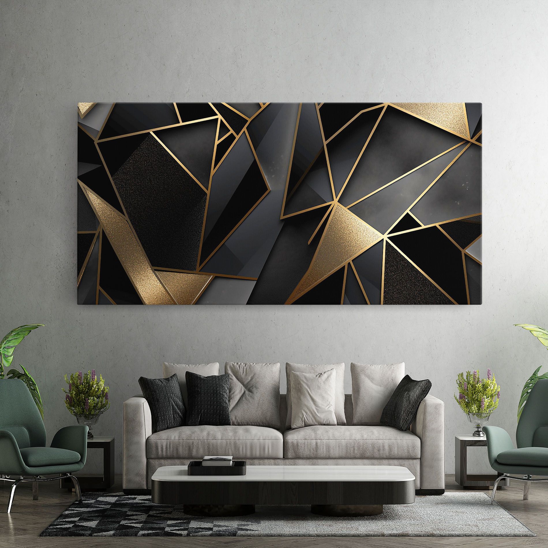 Abstract Golden Art mockup 7