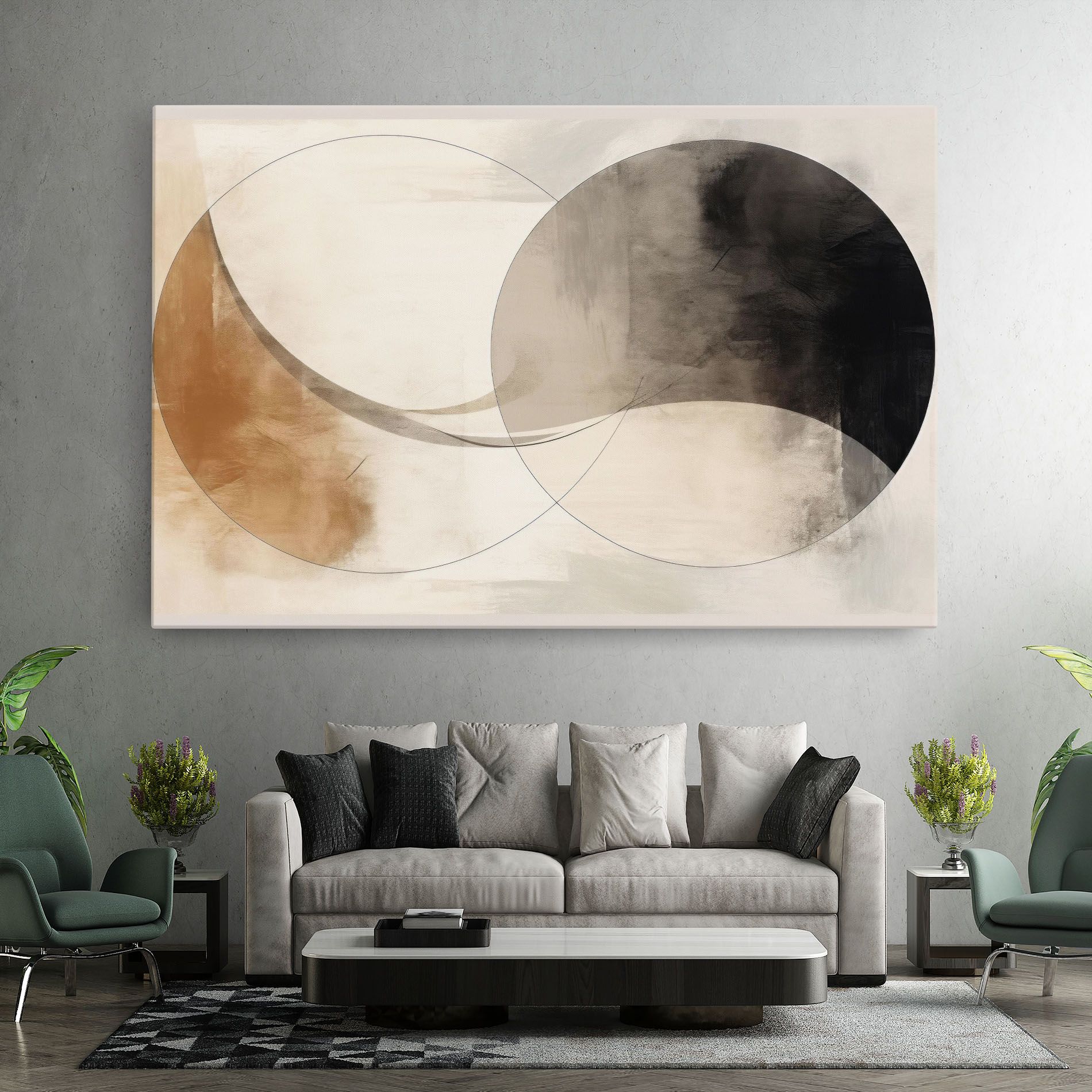 Abstract Circle Painting mockup 7