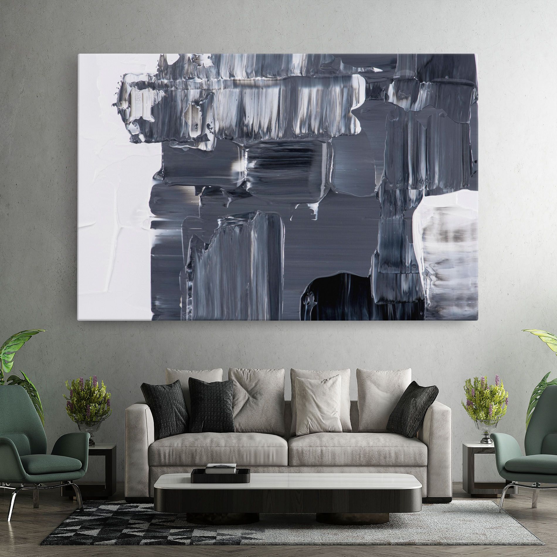 Black Acrylic Painting mockup 7