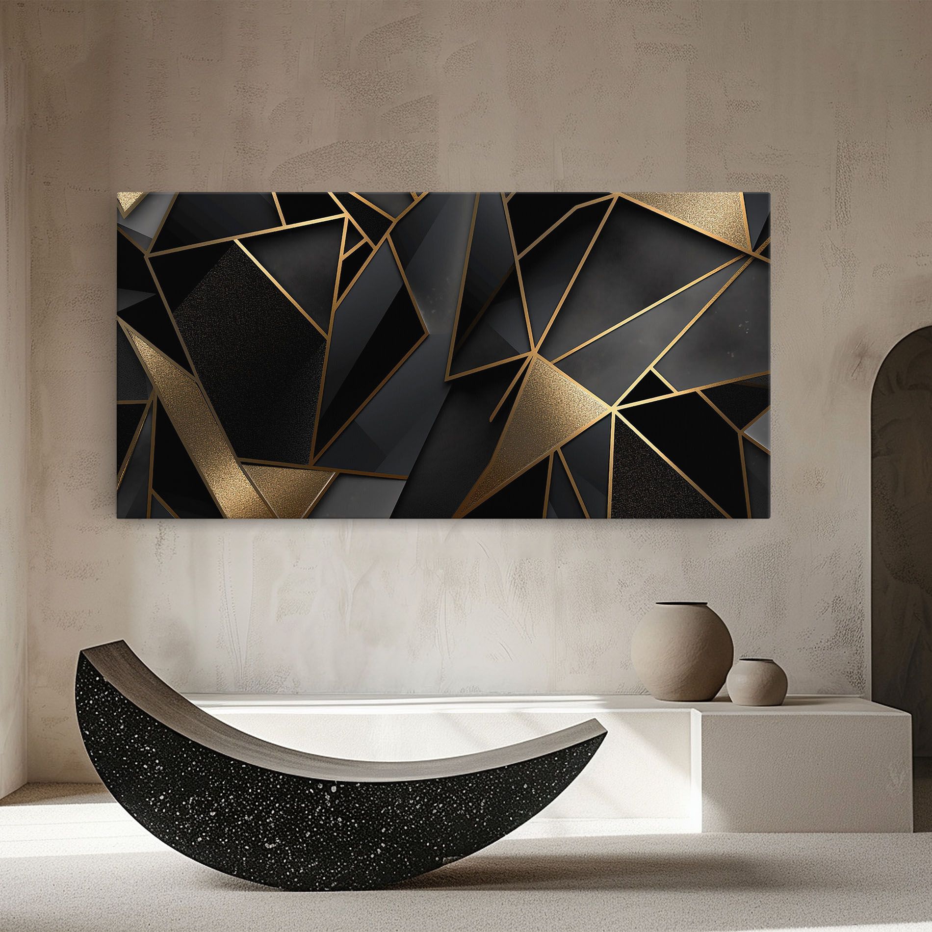 Abstract Golden Art mockup 8