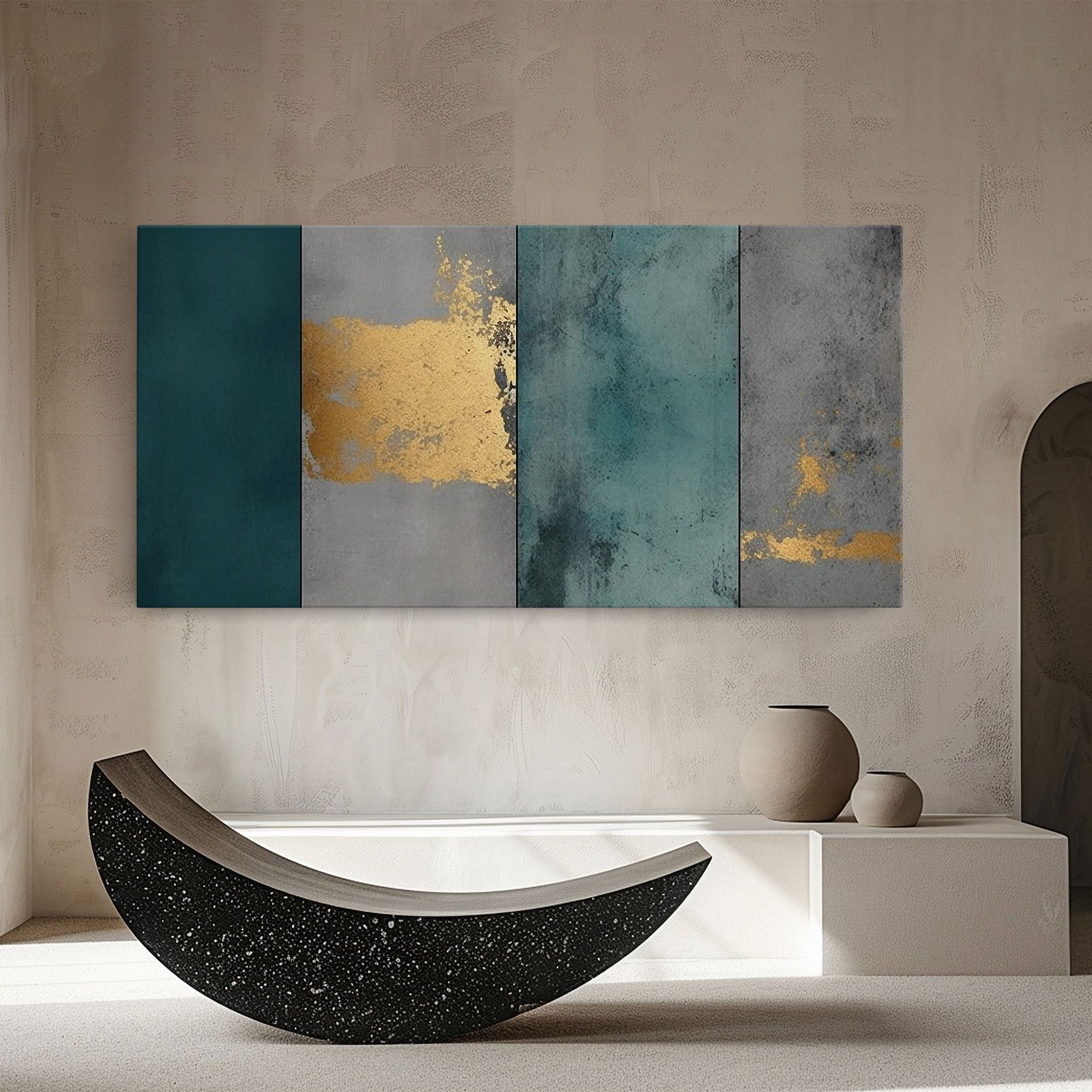 Green Colors With Gold mockup 8