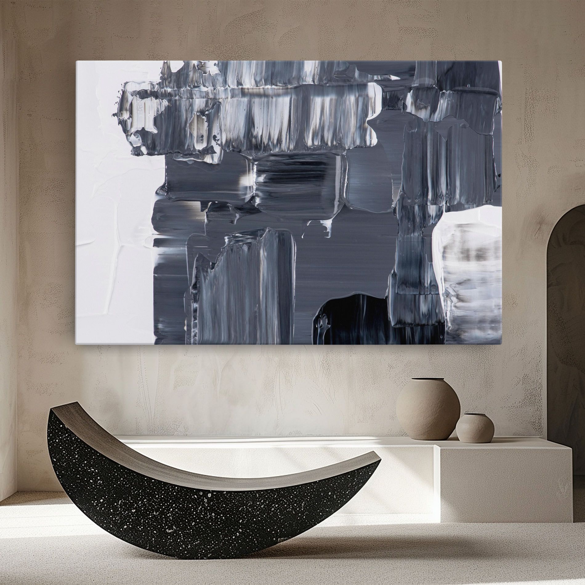 Black Acrylic Painting mockup 8