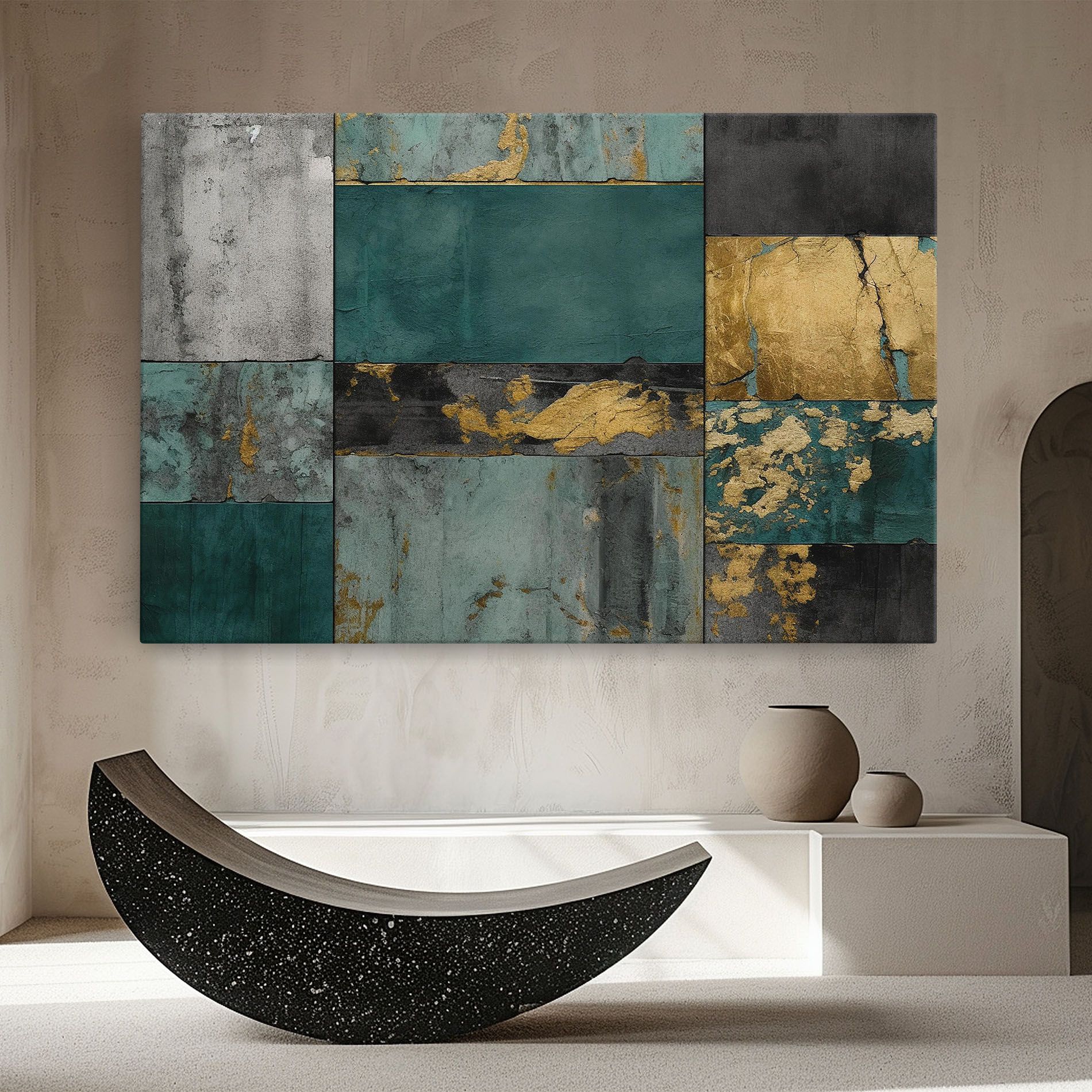 Golden Green Painting mockup 8