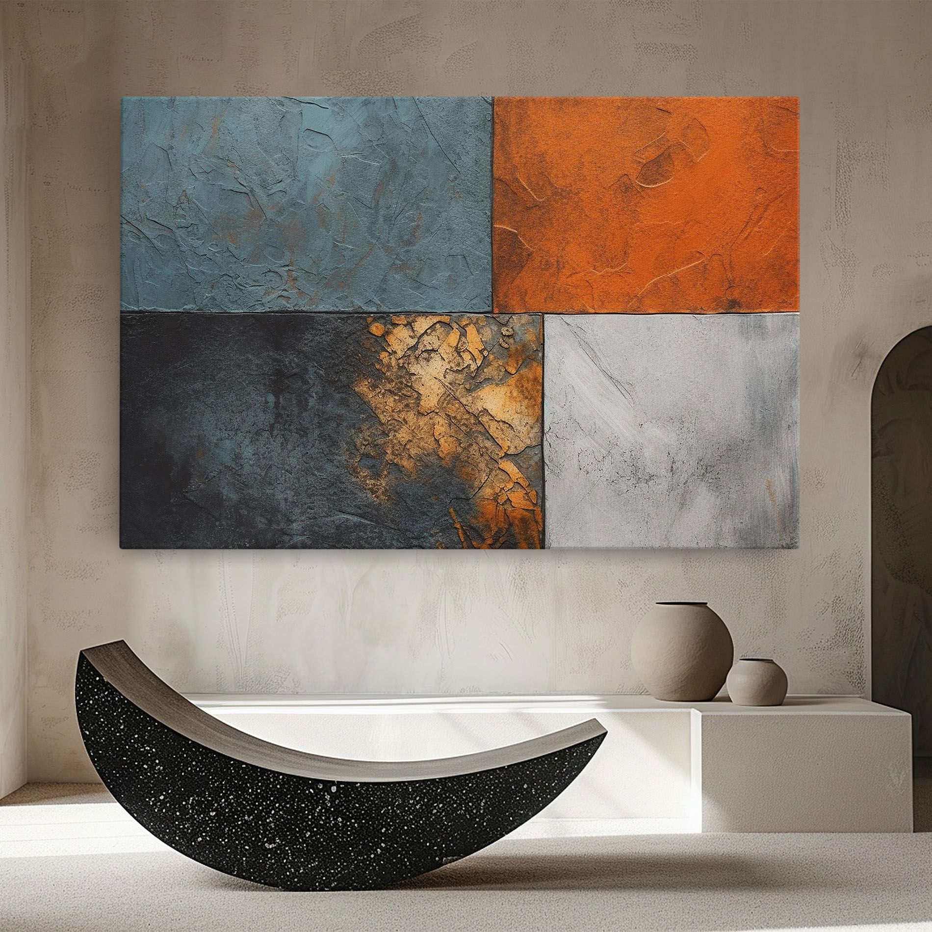 White Square With Gold mockup 8