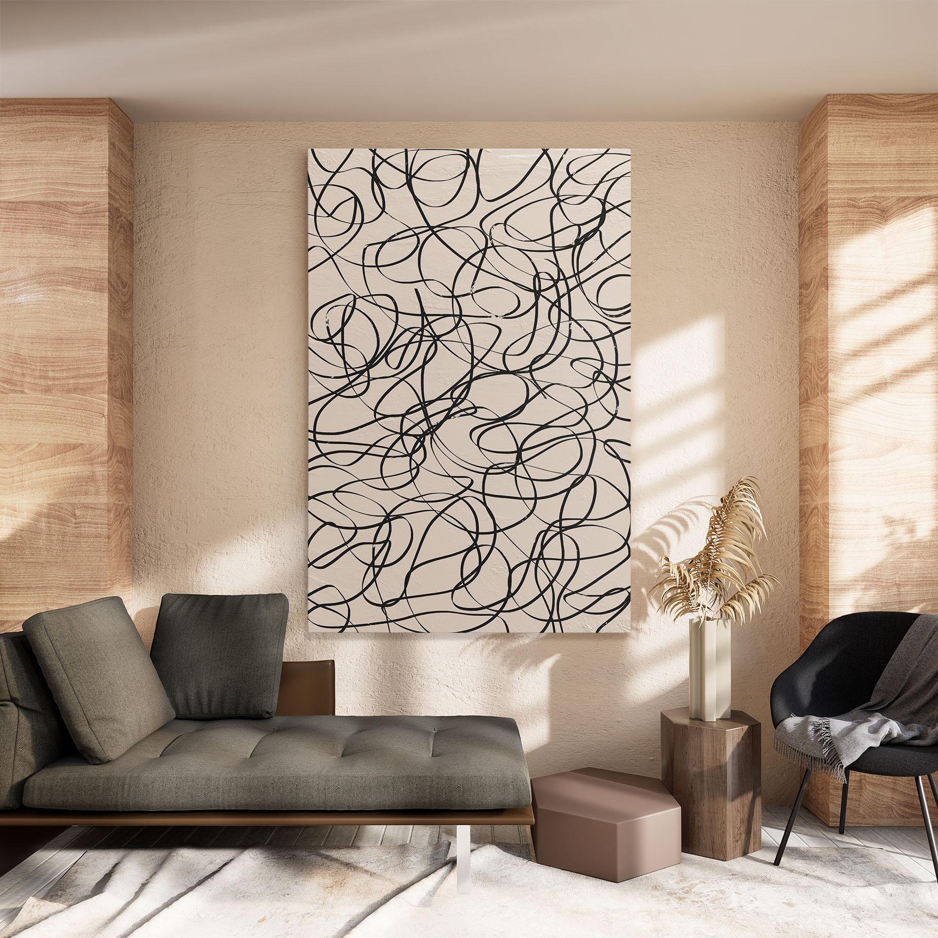 Tablou Canvas Hand Painted Pattern mockup 8