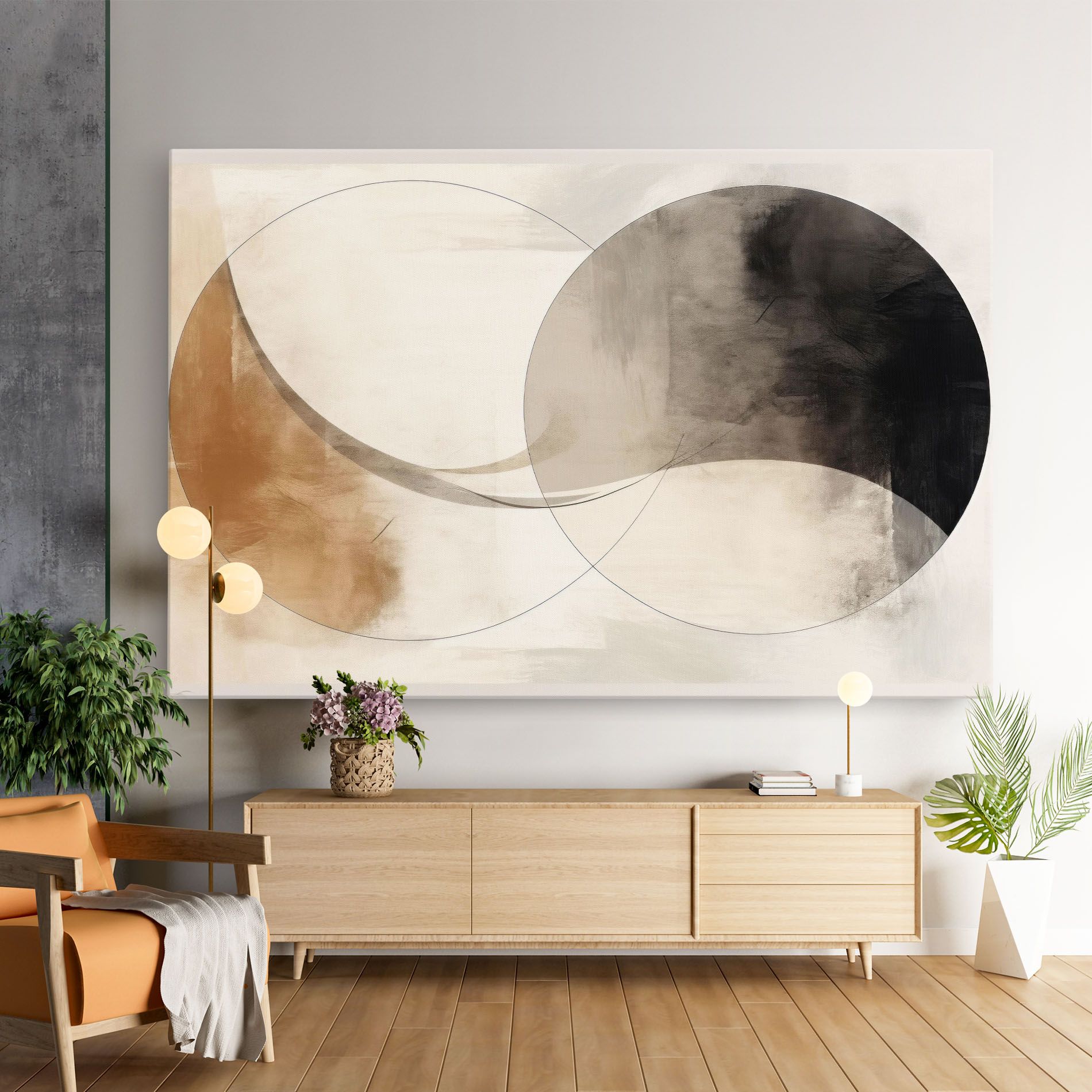Abstract Circle Painting mockup 9