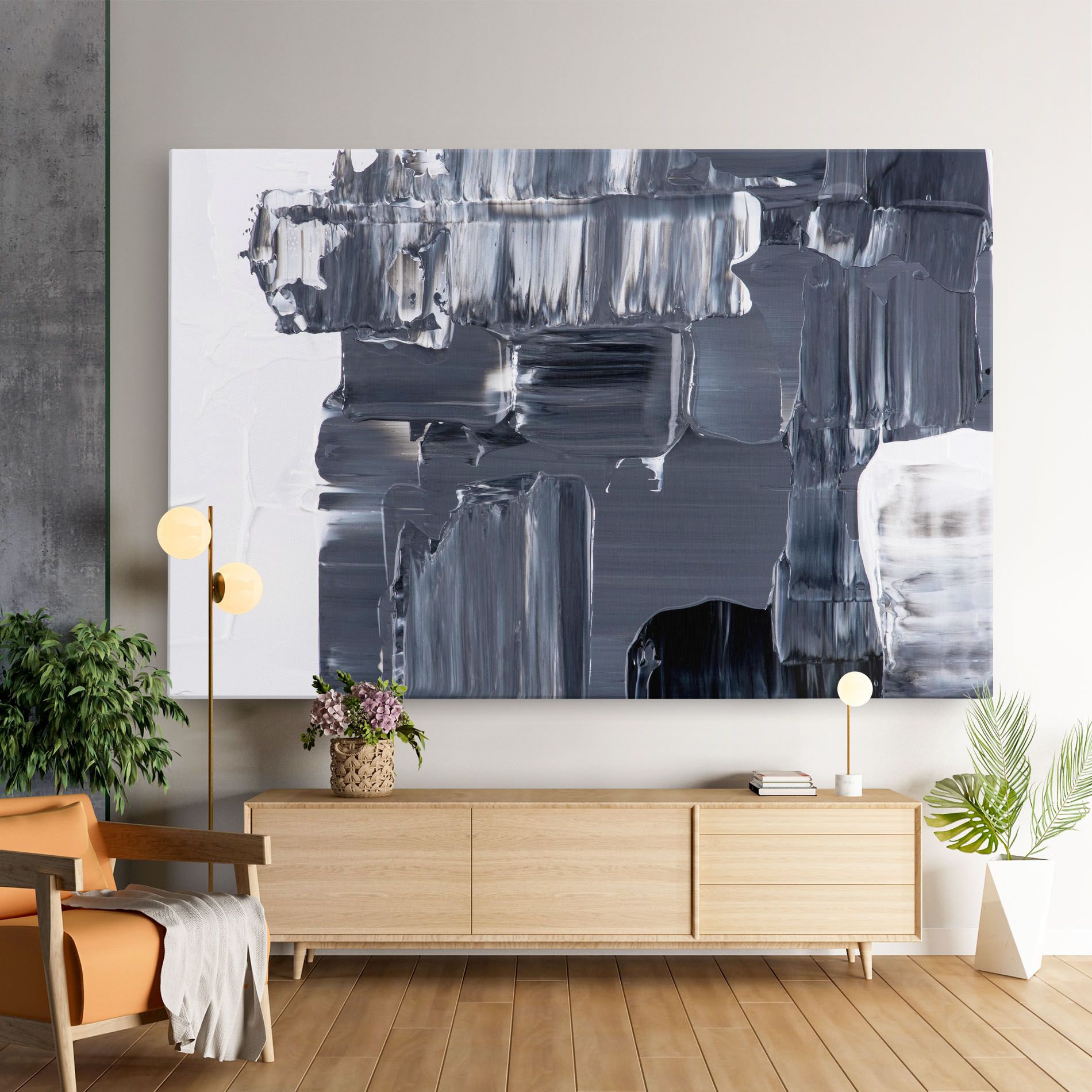 Black Acrylic Painting mockup 9