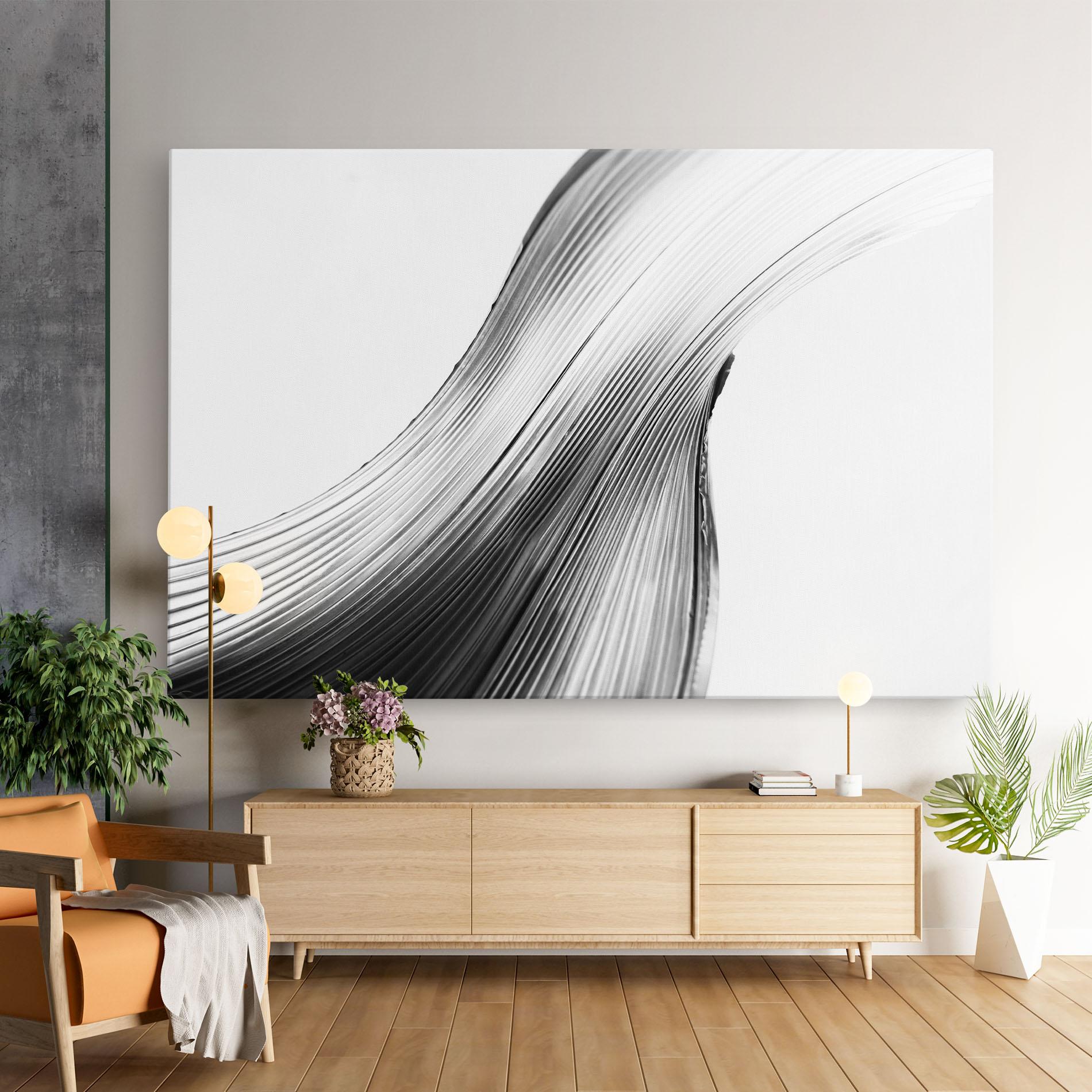 Tablou Canvas Monochrome Wave mockup 9