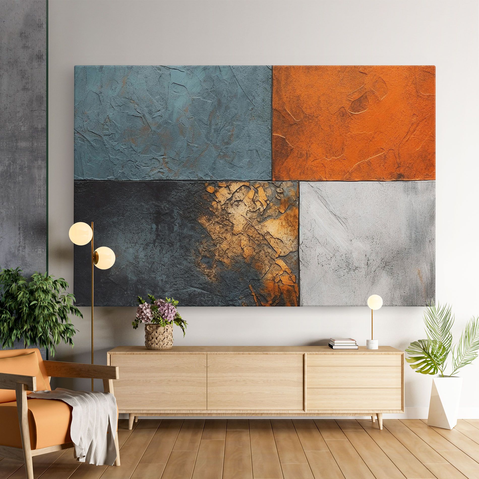 White Square With Gold mockup 9