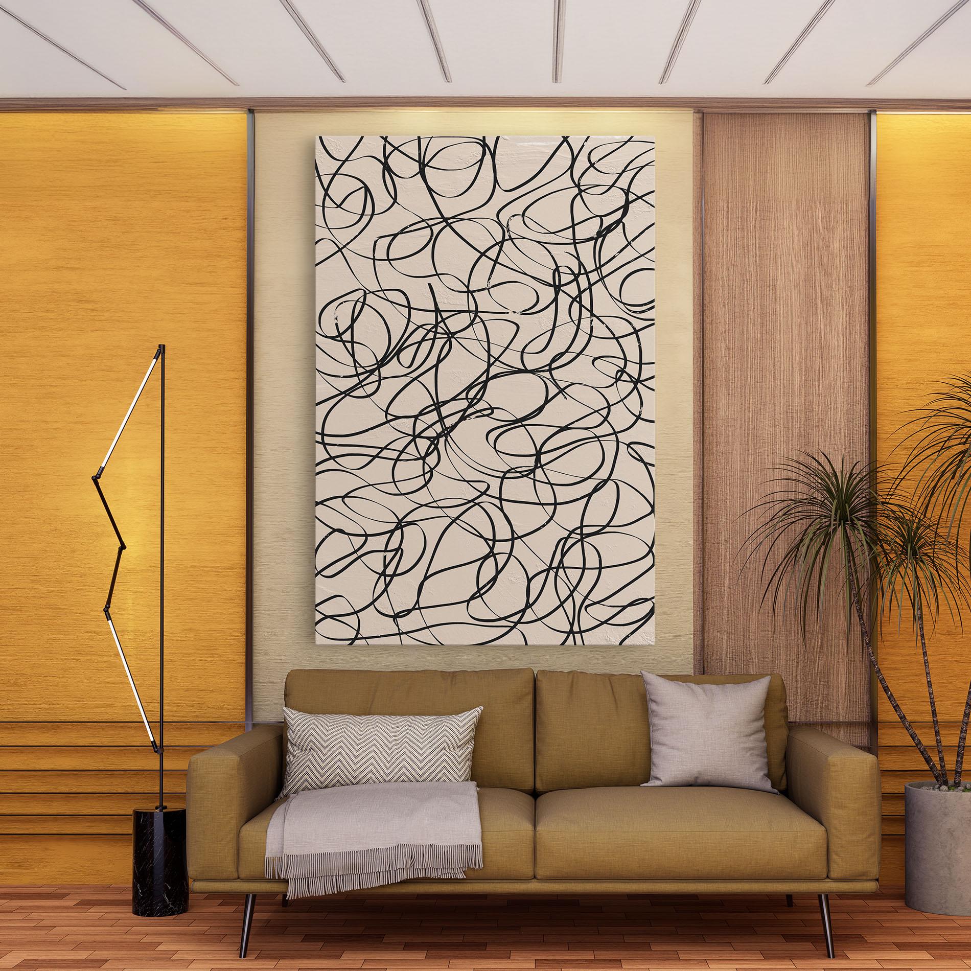 Tablou Canvas Hand Painted Pattern mockup 9