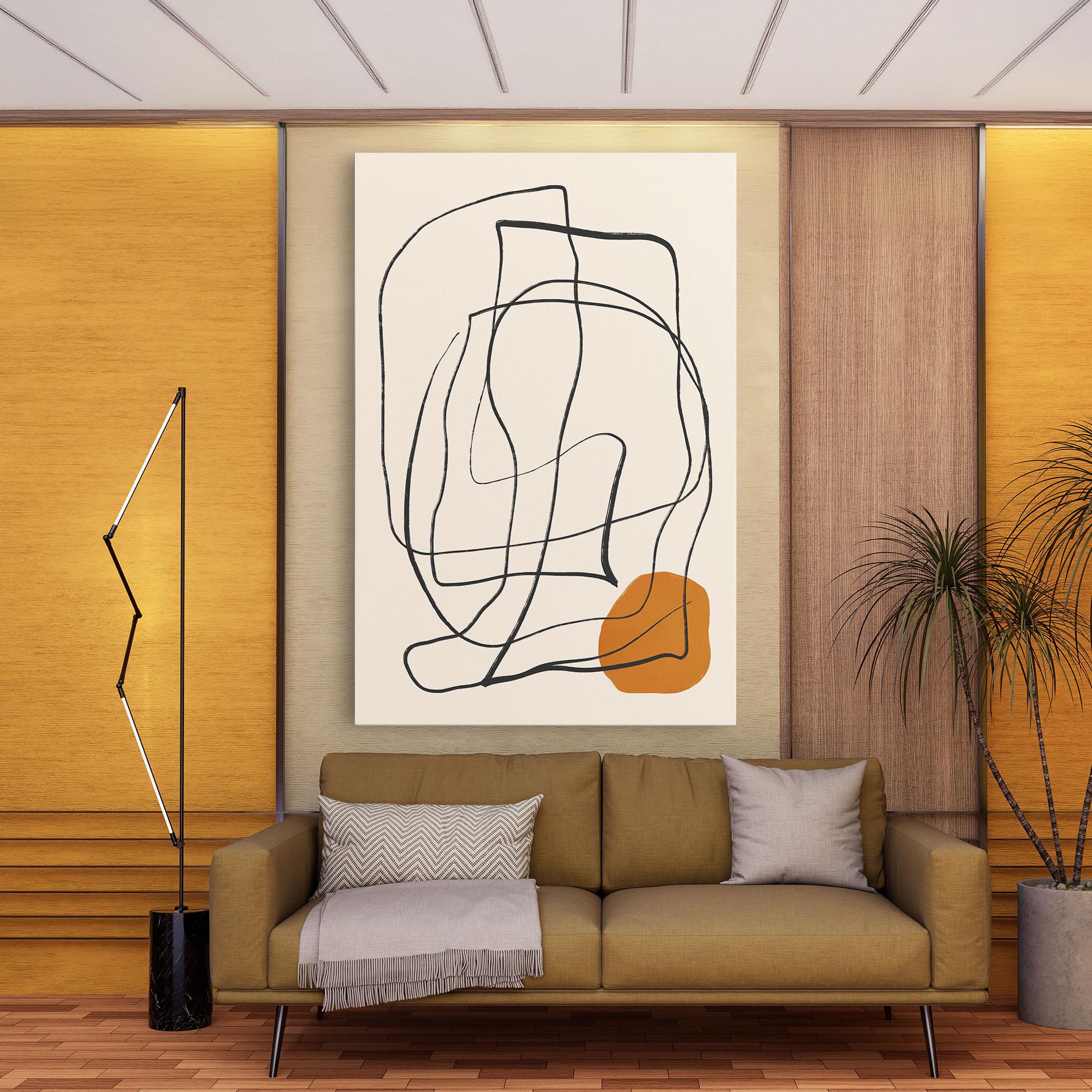 Tablou Canvas Handdrawn Lines mockup 9