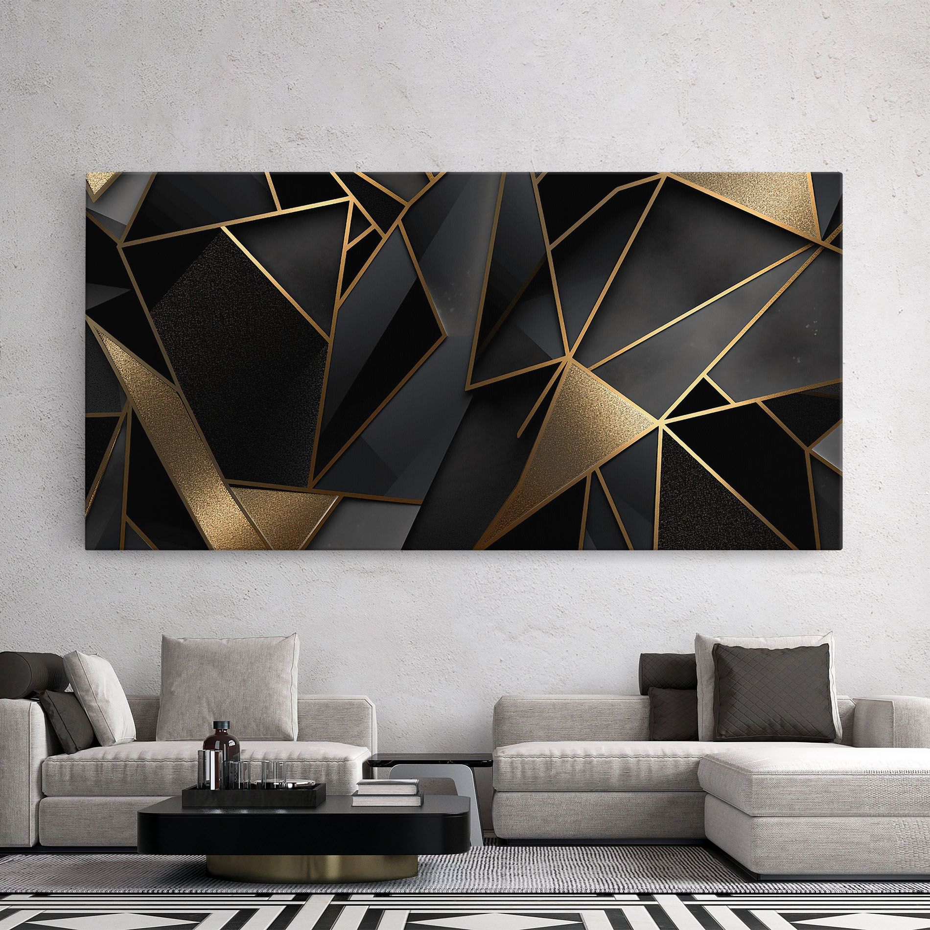 Abstract Golden Art mockup 2