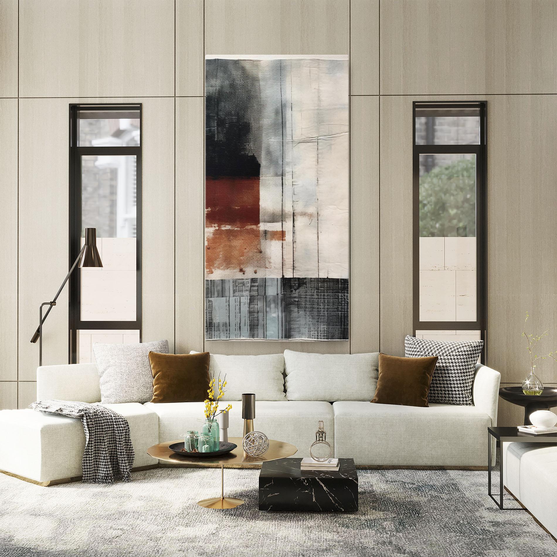 Tablou Canvas Abstract Painting mockup 2