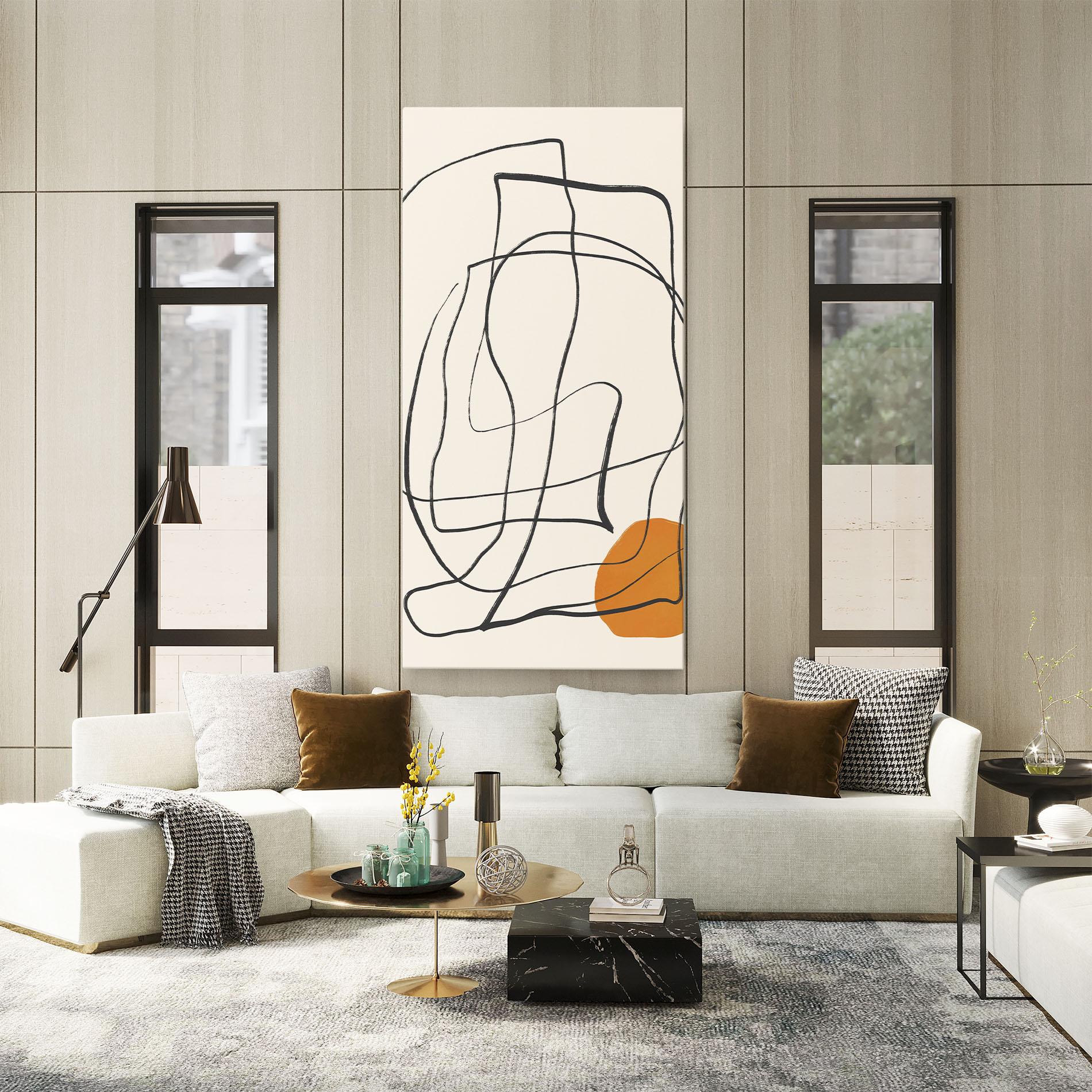 Tablou Canvas Handdrawn Lines mockup 2