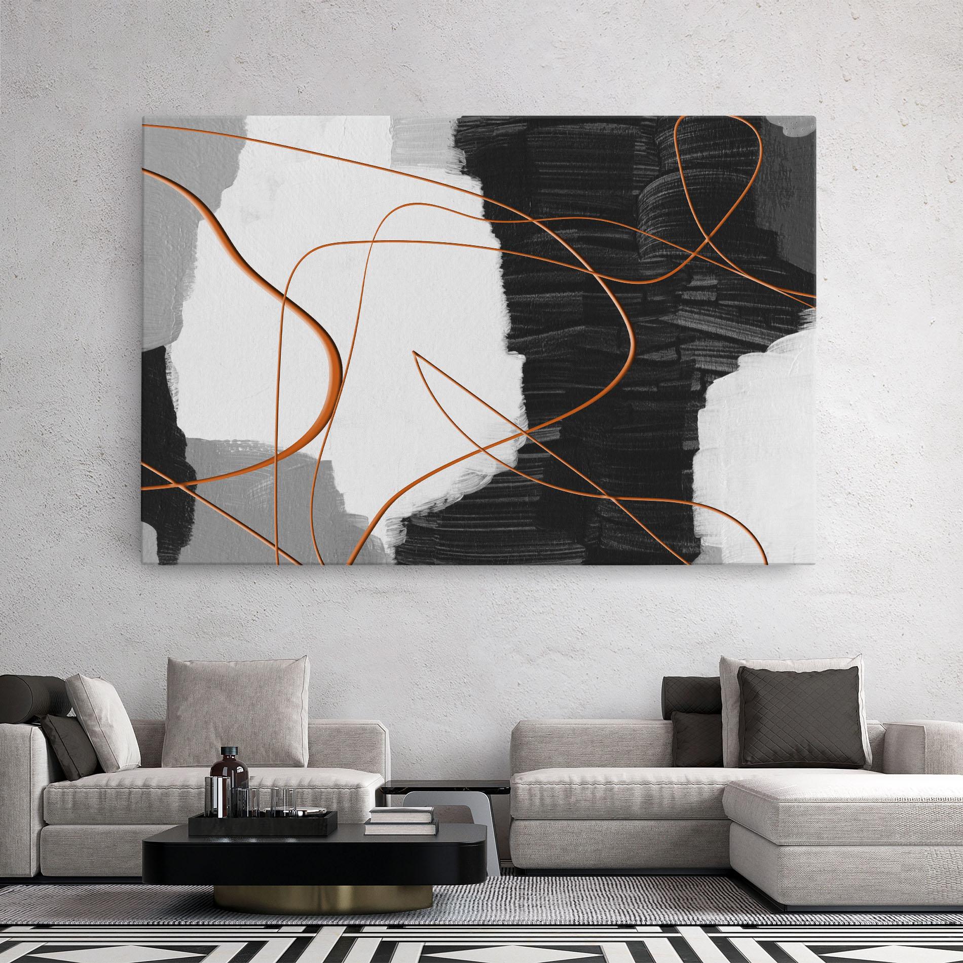 Tablou Canvas Abstract Ink Painting mockup 2