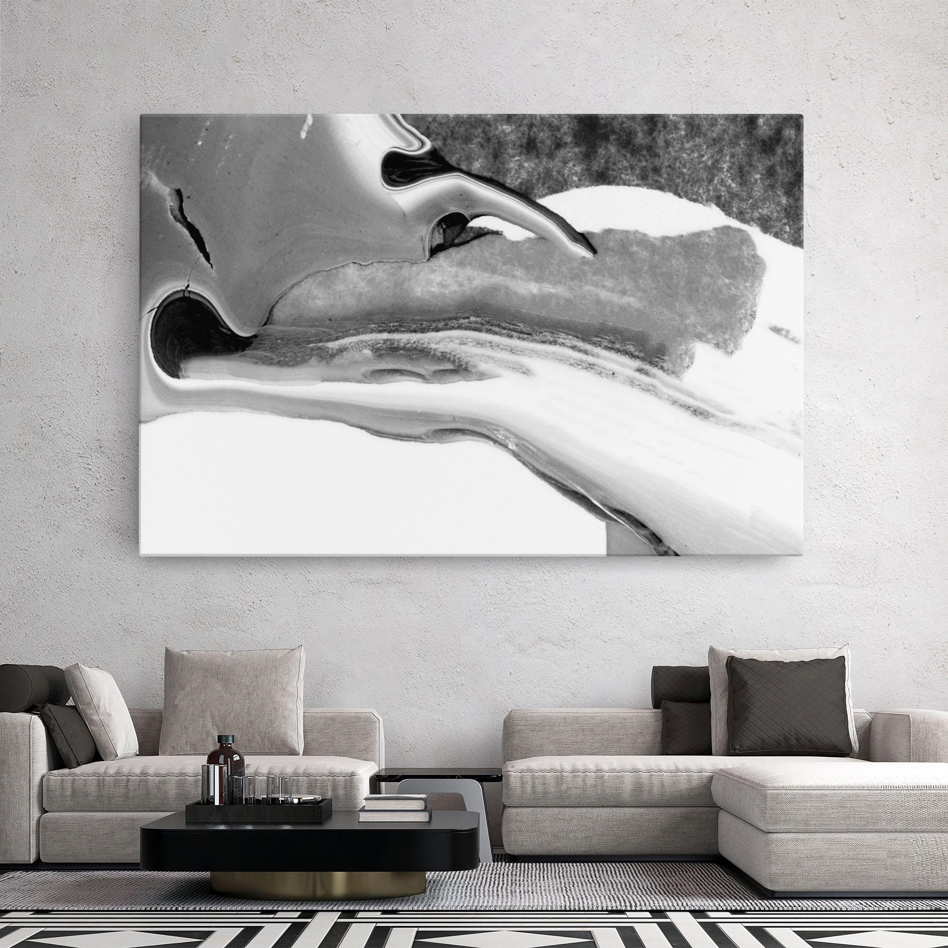 Tablou Canvas White Acrylic Painting mockup 2