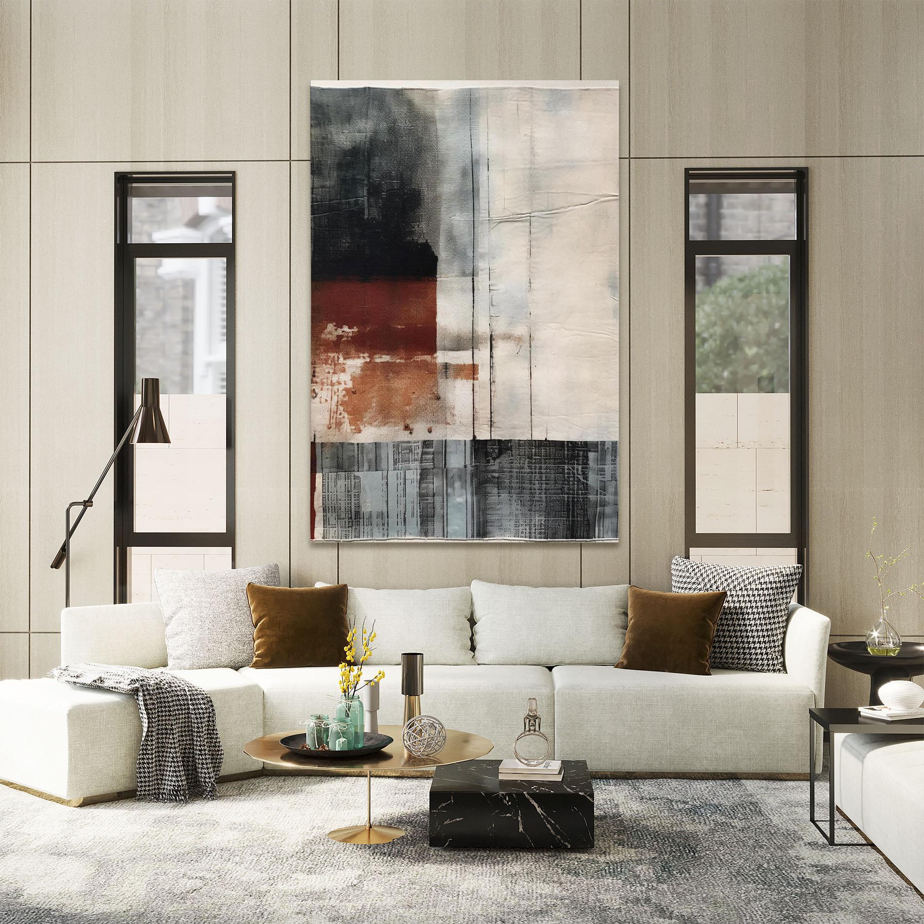 Tablou Canvas Abstract Painting mockup 2