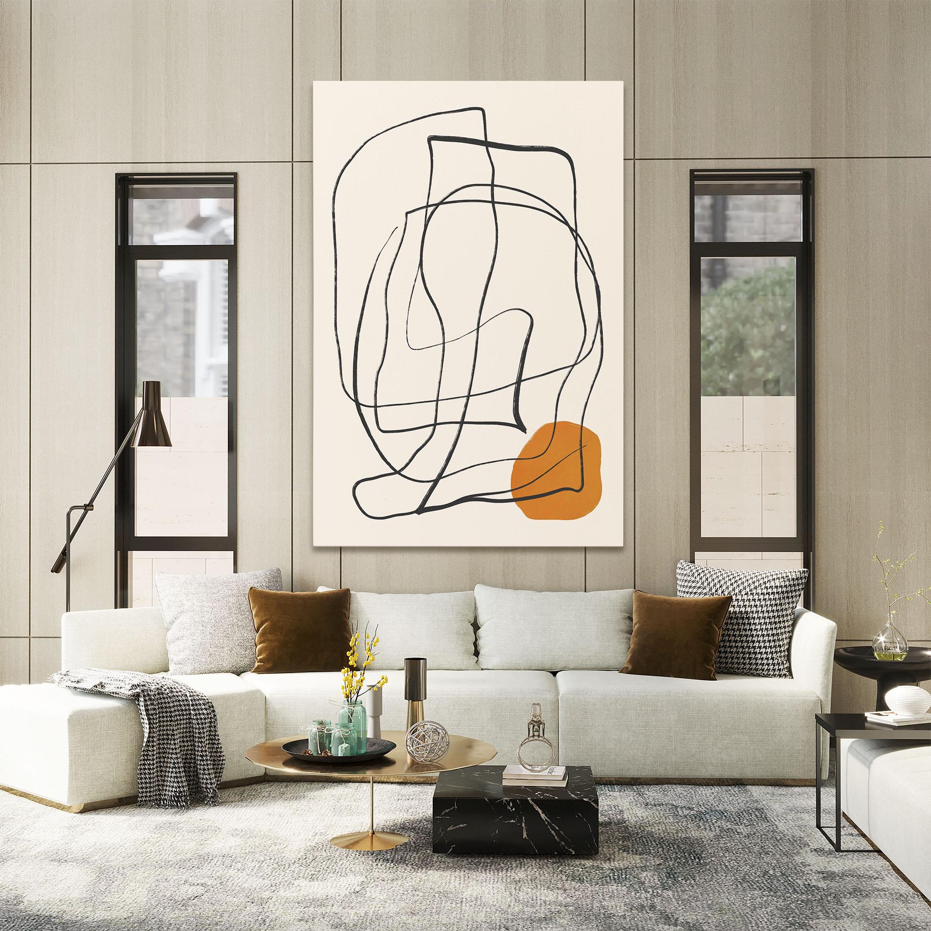 Tablou Canvas Handdrawn Lines mockup 2