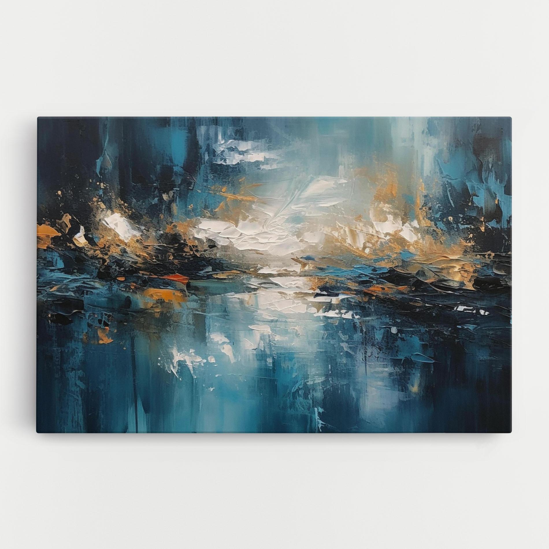 Tablou Canvas Abstract Blue Art mockup 0